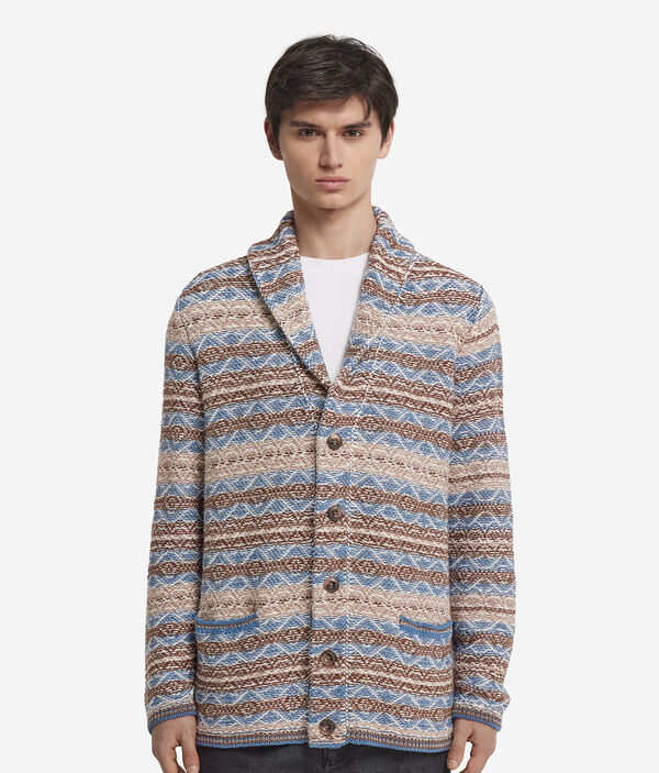 Кардиган из хлопка и шелка