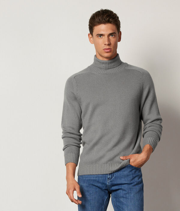 Pull à col roulé en cachemire ultra-doux