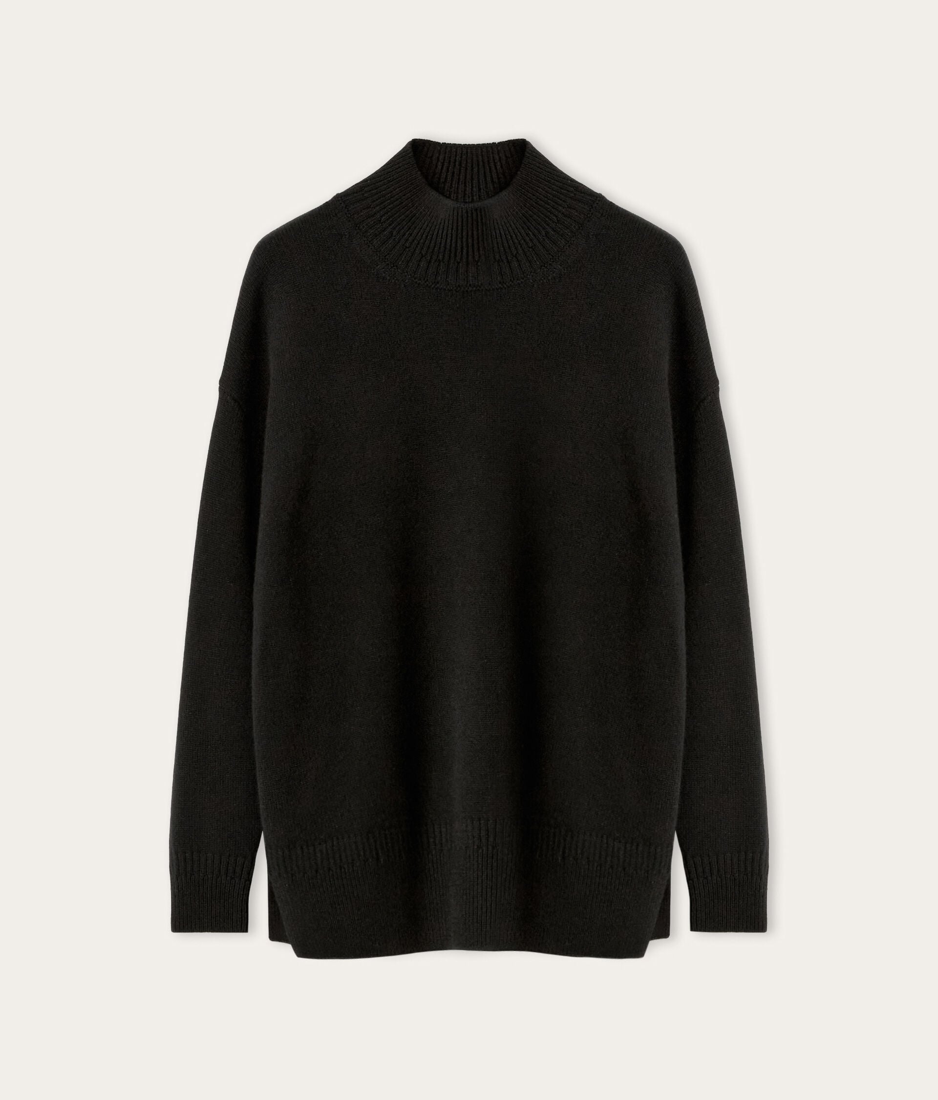 Dolcevita con spacchi coste diverse in Cashmere Ultrasoft