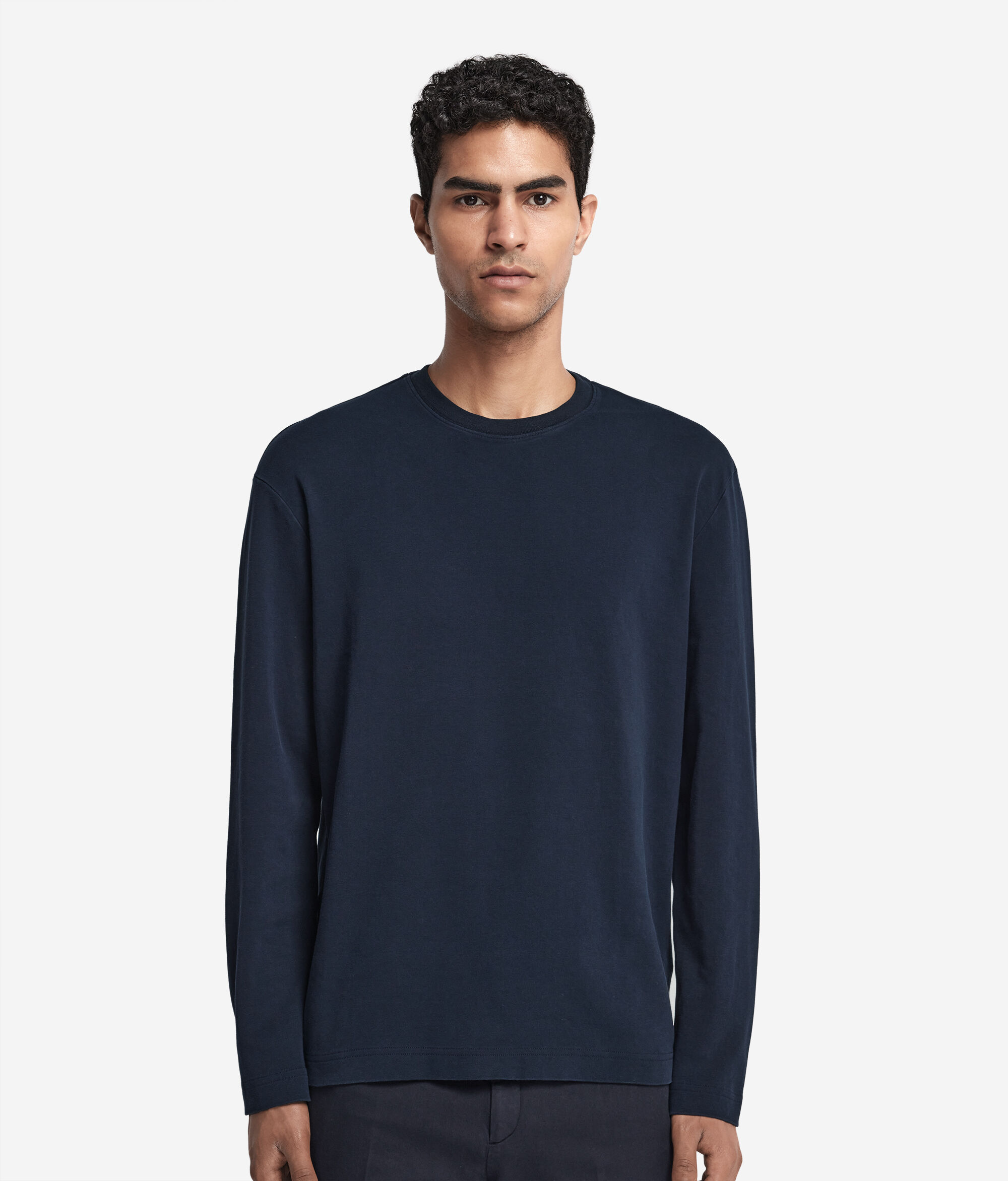 Round-Neck Cotton Jersey Top
