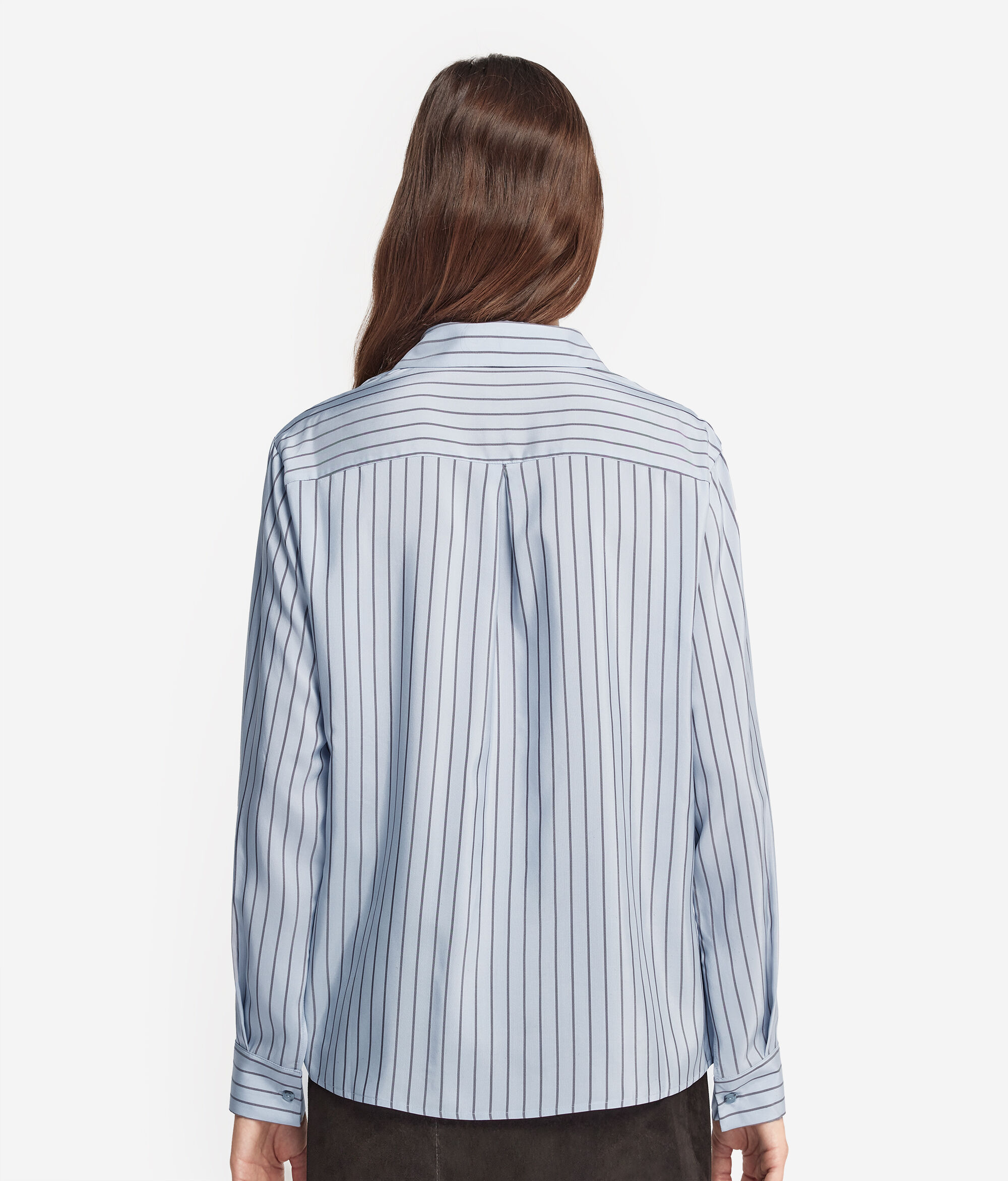 Camicia Rigata in Seta