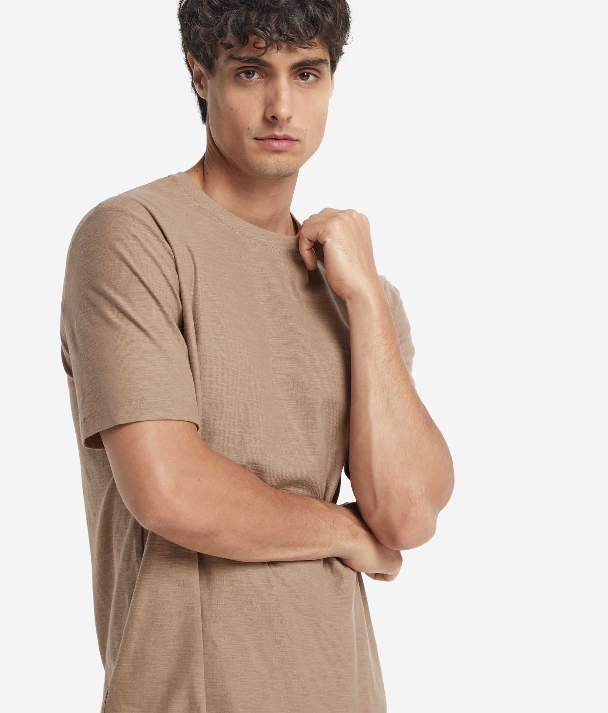 Short-Sleeved Twist-Stitch T-Shirt