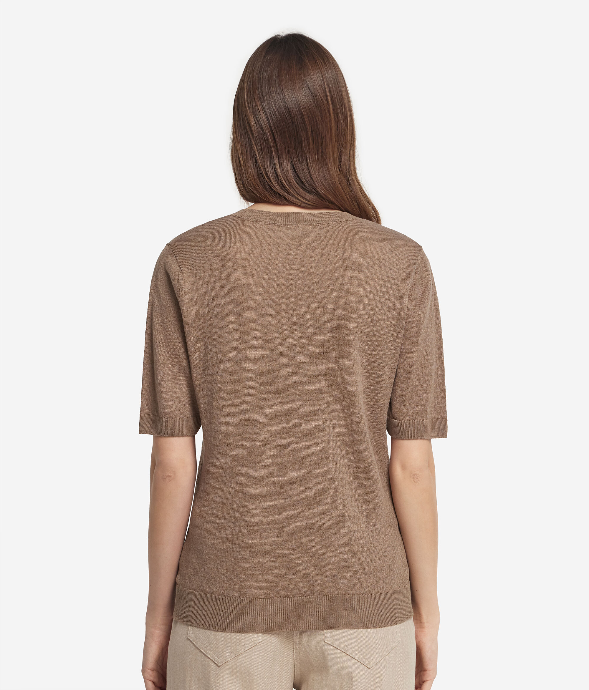 Джемпер изо льна и хлопка