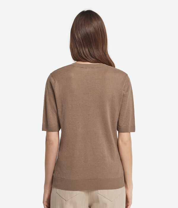 Джемпер изо льна и хлопка