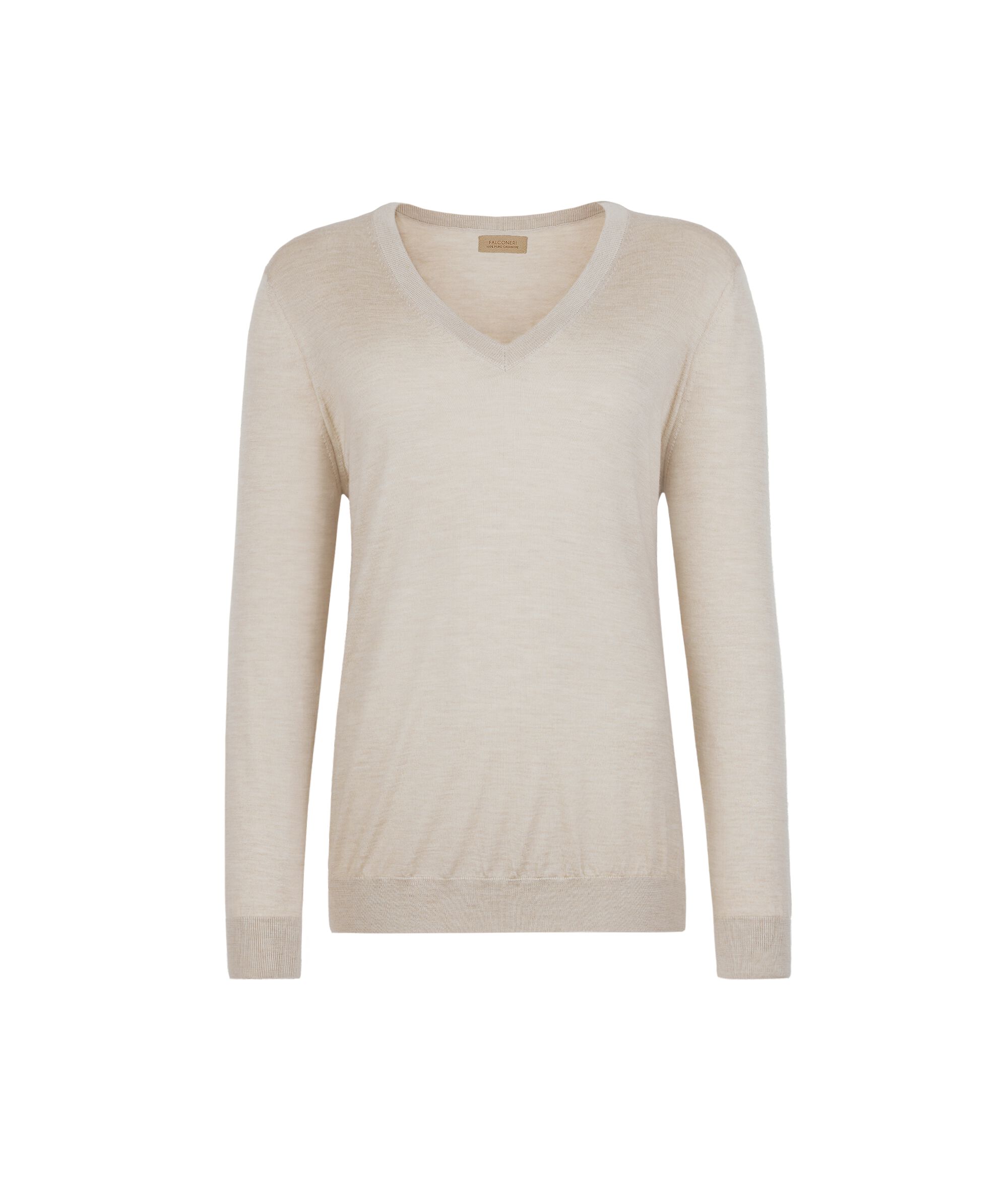 Jersei amb escot en punta de Cashmere Ultrafine