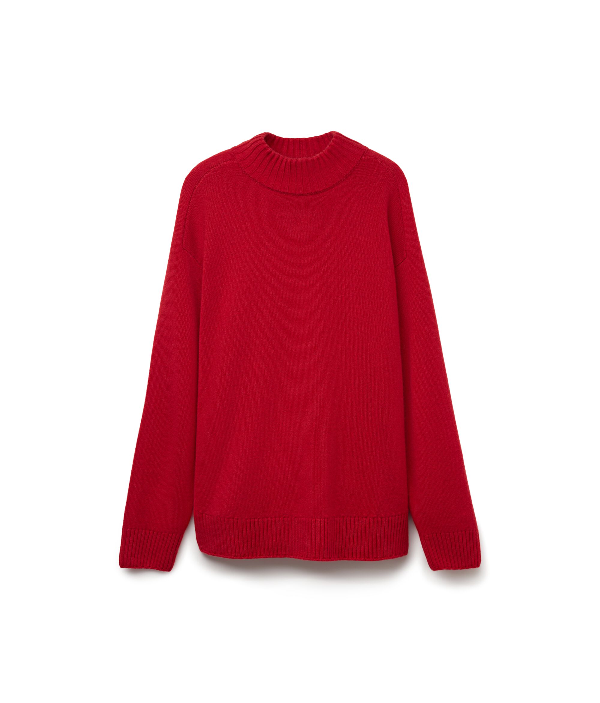 Stehkragenpullover aus Kaschmir Ultrasoft mit Sattelschulter