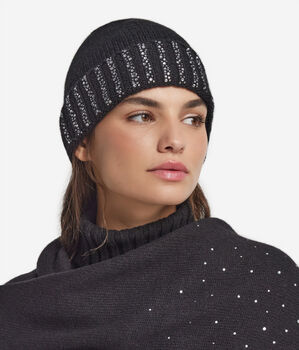 Bonnet à strass en cachemire