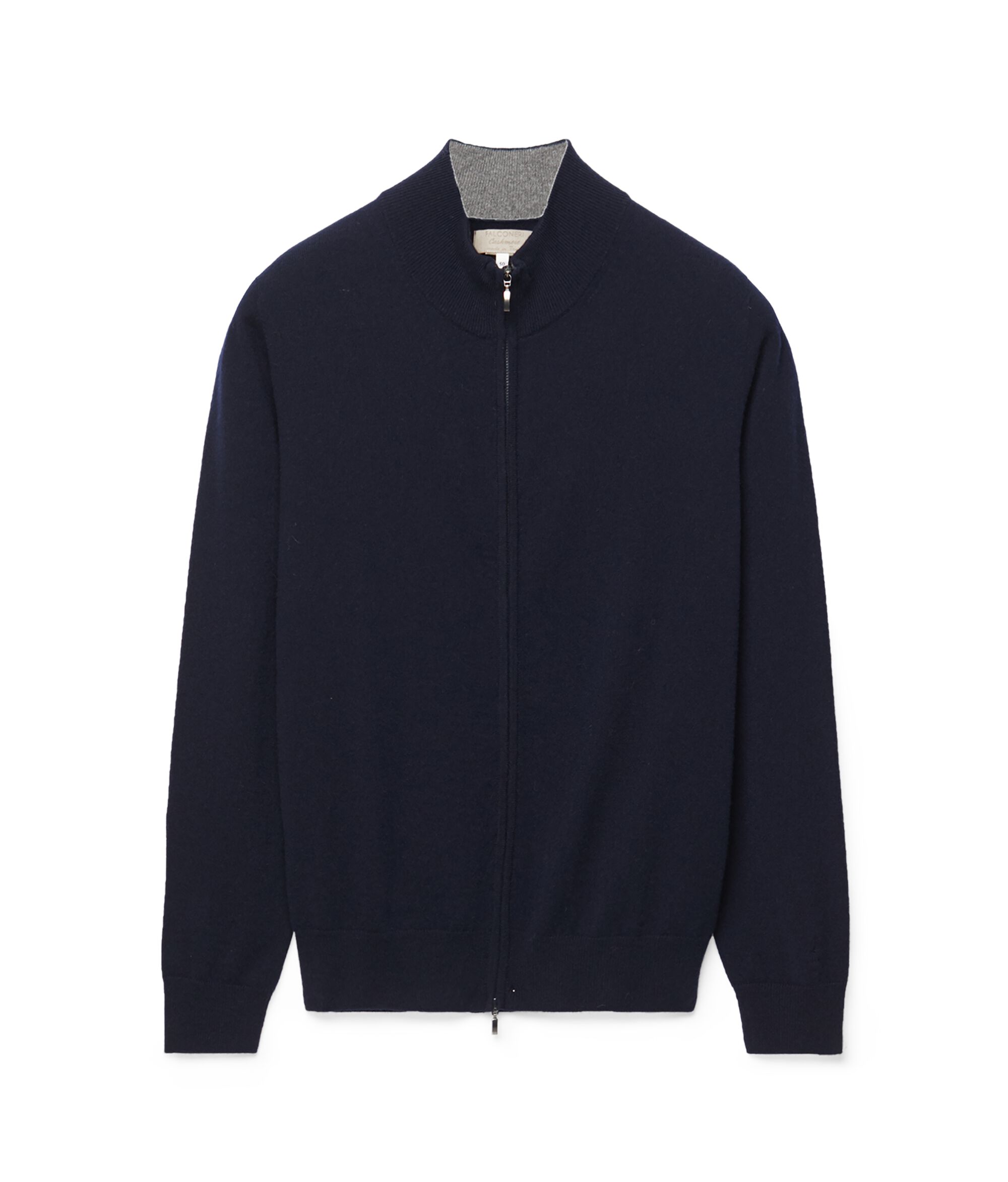 Cardigan cu fermoar de sus până jos din cașmir ultrasoft