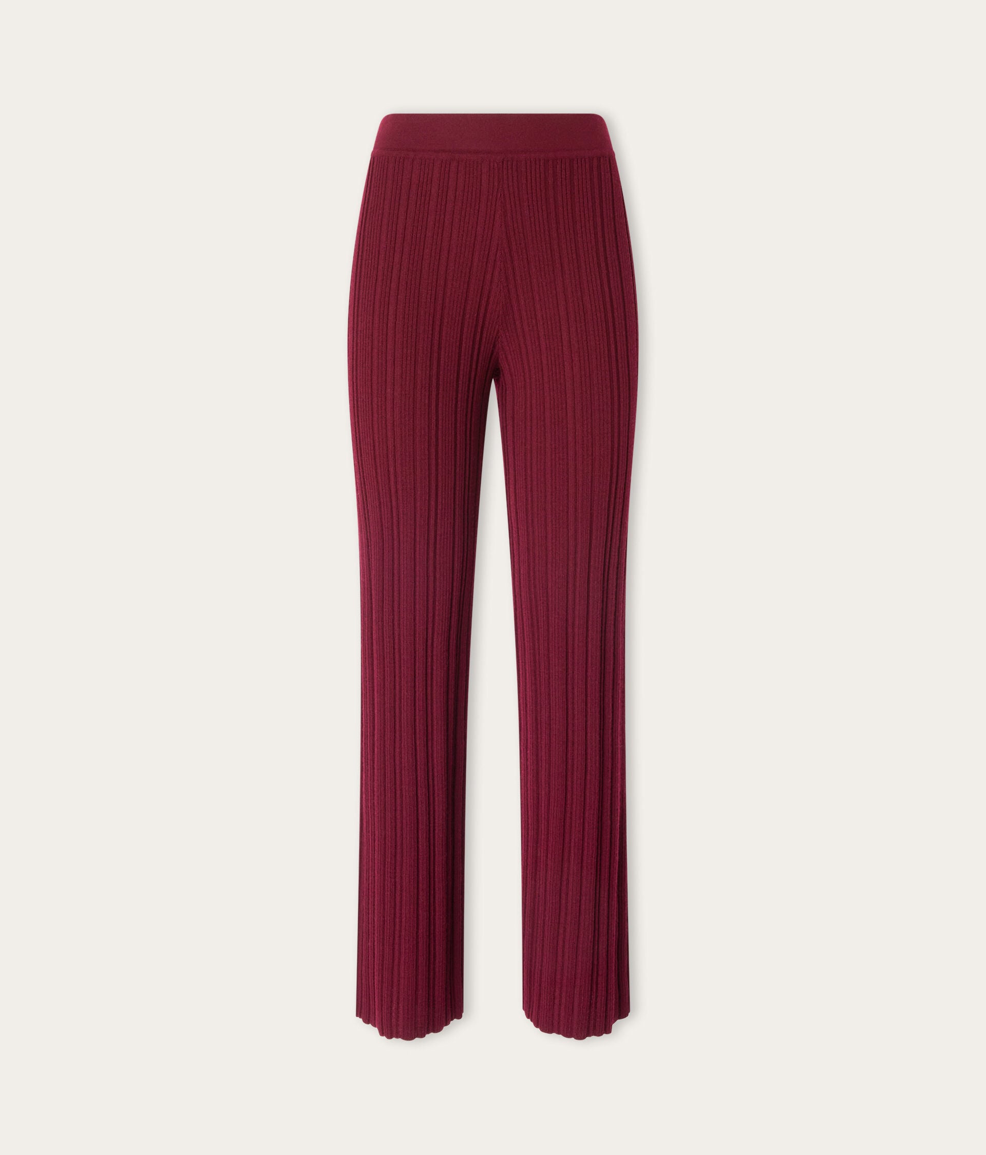 Ribbed wool trousers