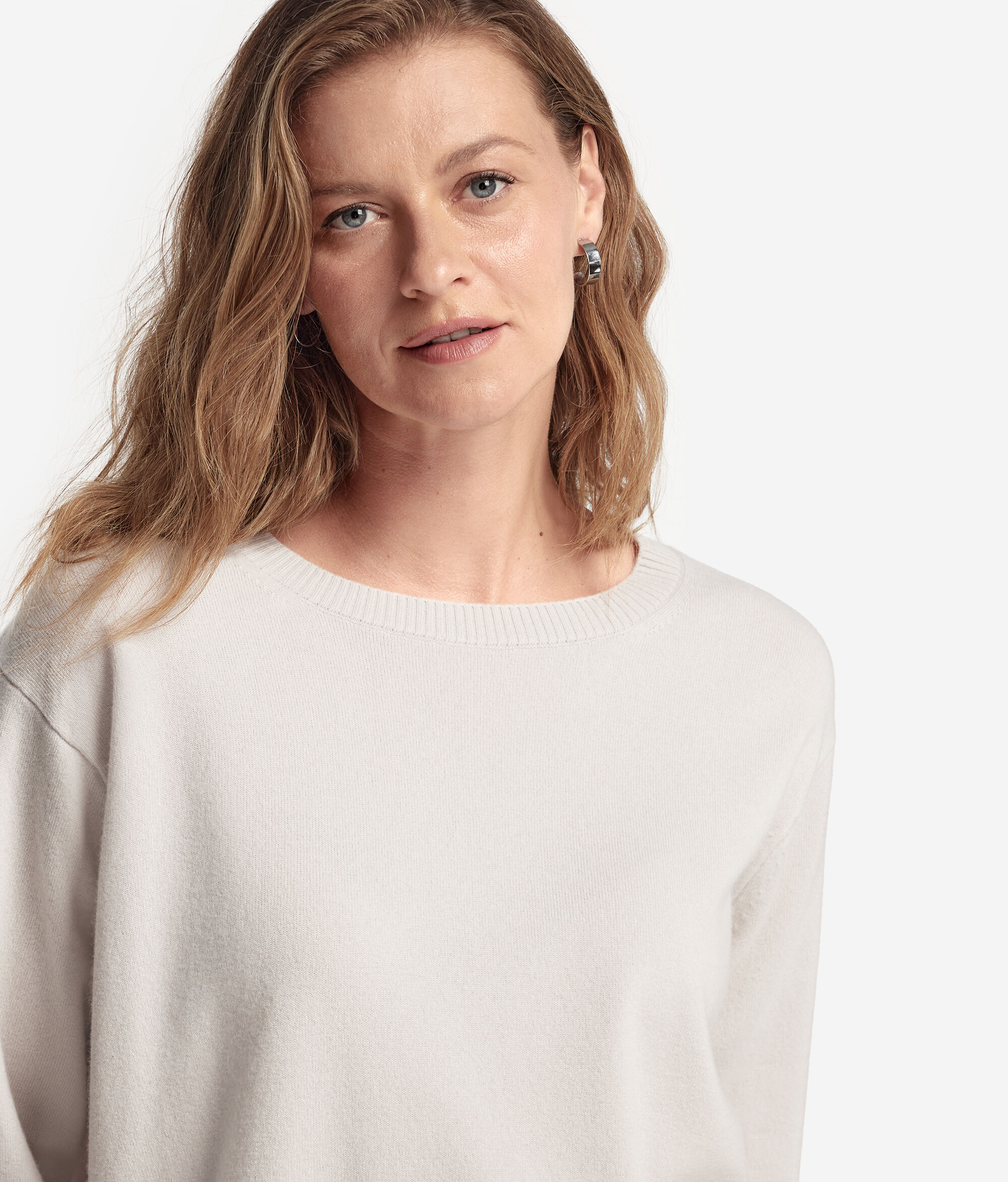 Pull à col bateau en cachemire ultra-doux