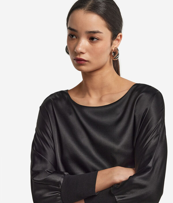 Блуза из атласного шелка