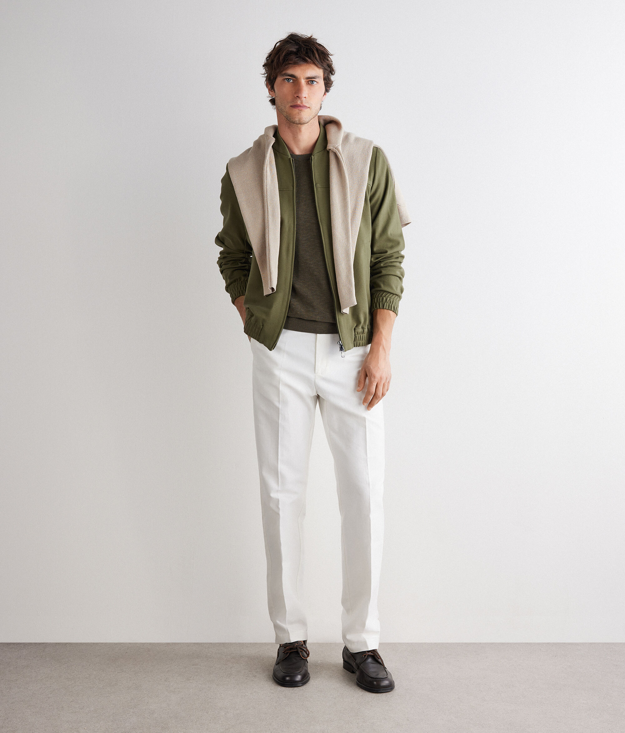 Jersey bomber jacket