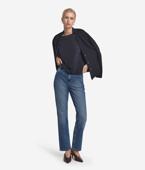 シルク クルーネック Tシャツ