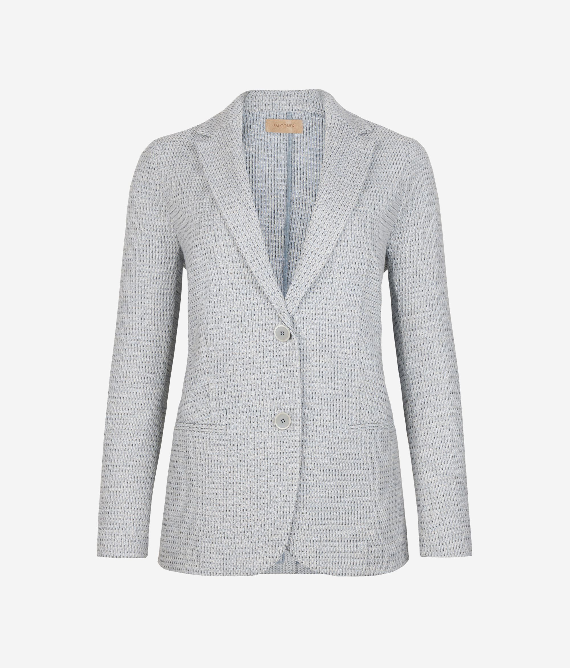 Veste en mouliné bicolore