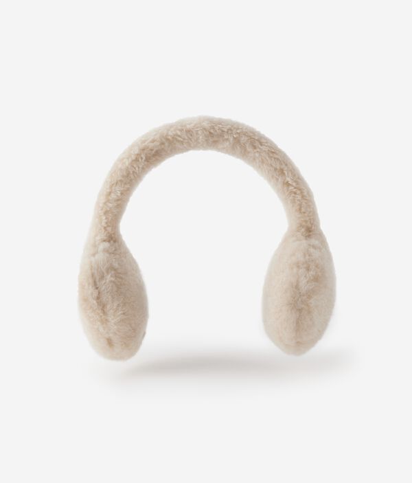 Наушники из кашемира с отделкой под мех