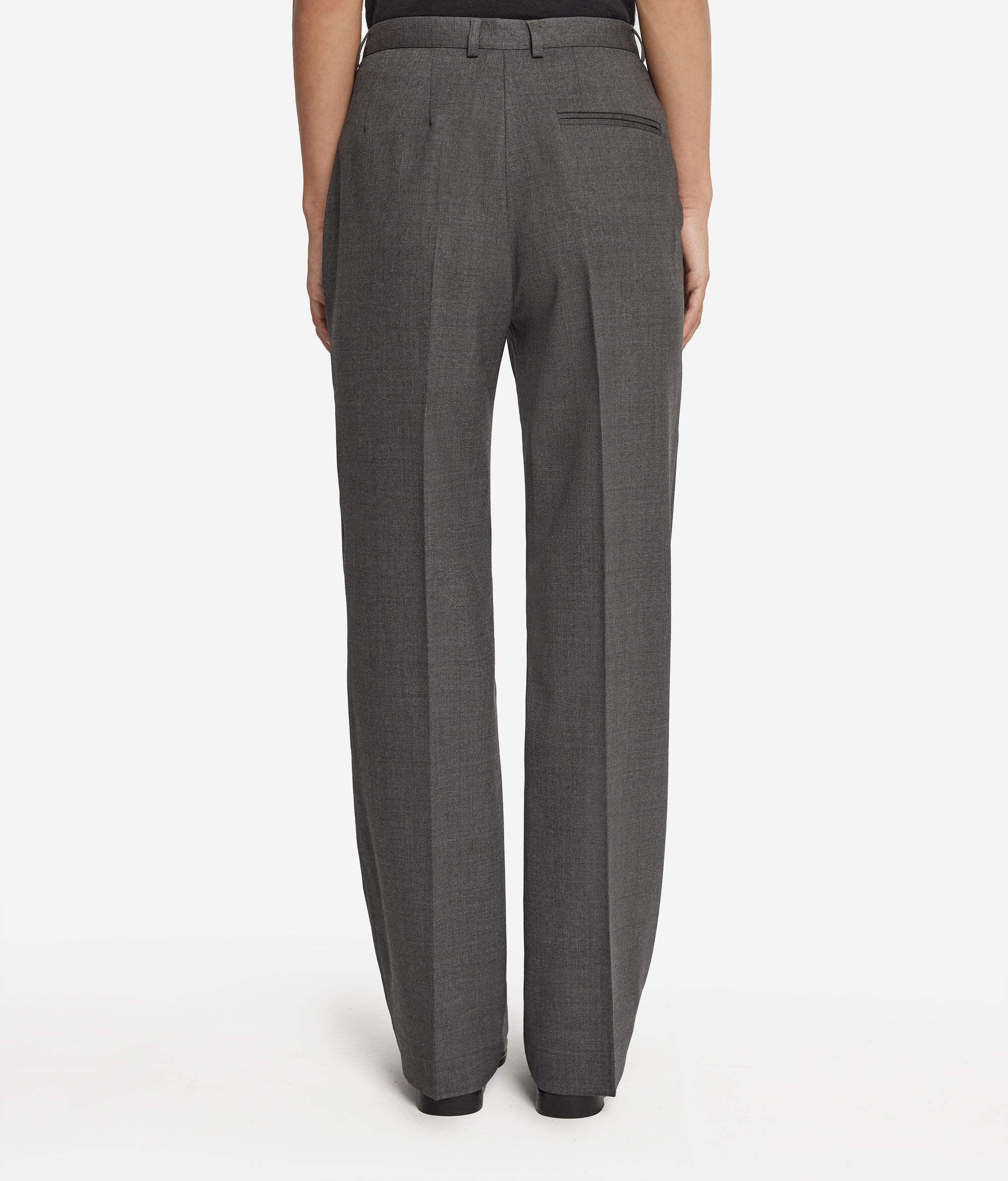 Pantalon droit en laine