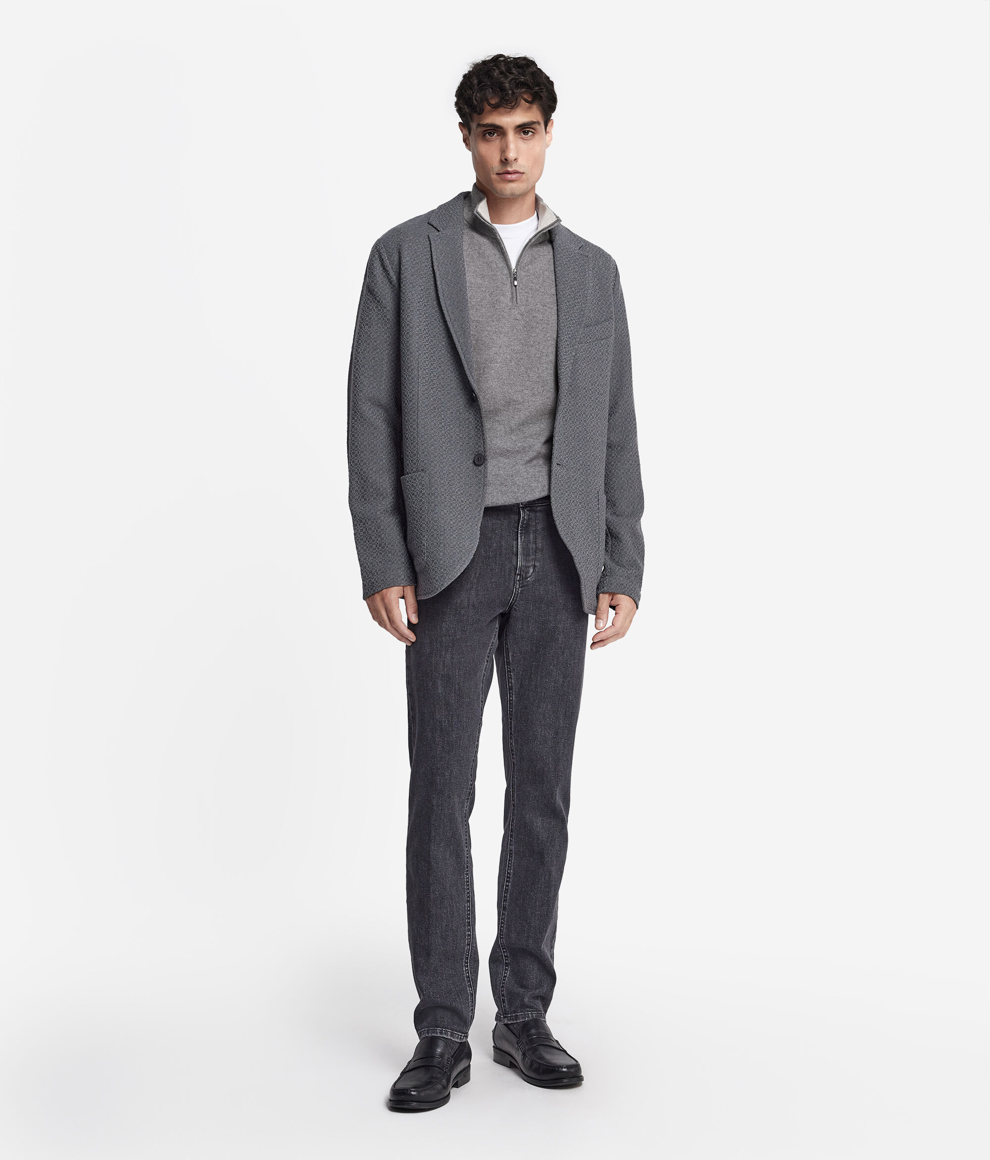 Jersey de hombre con cremallera en Cashmere Ultrasoft
