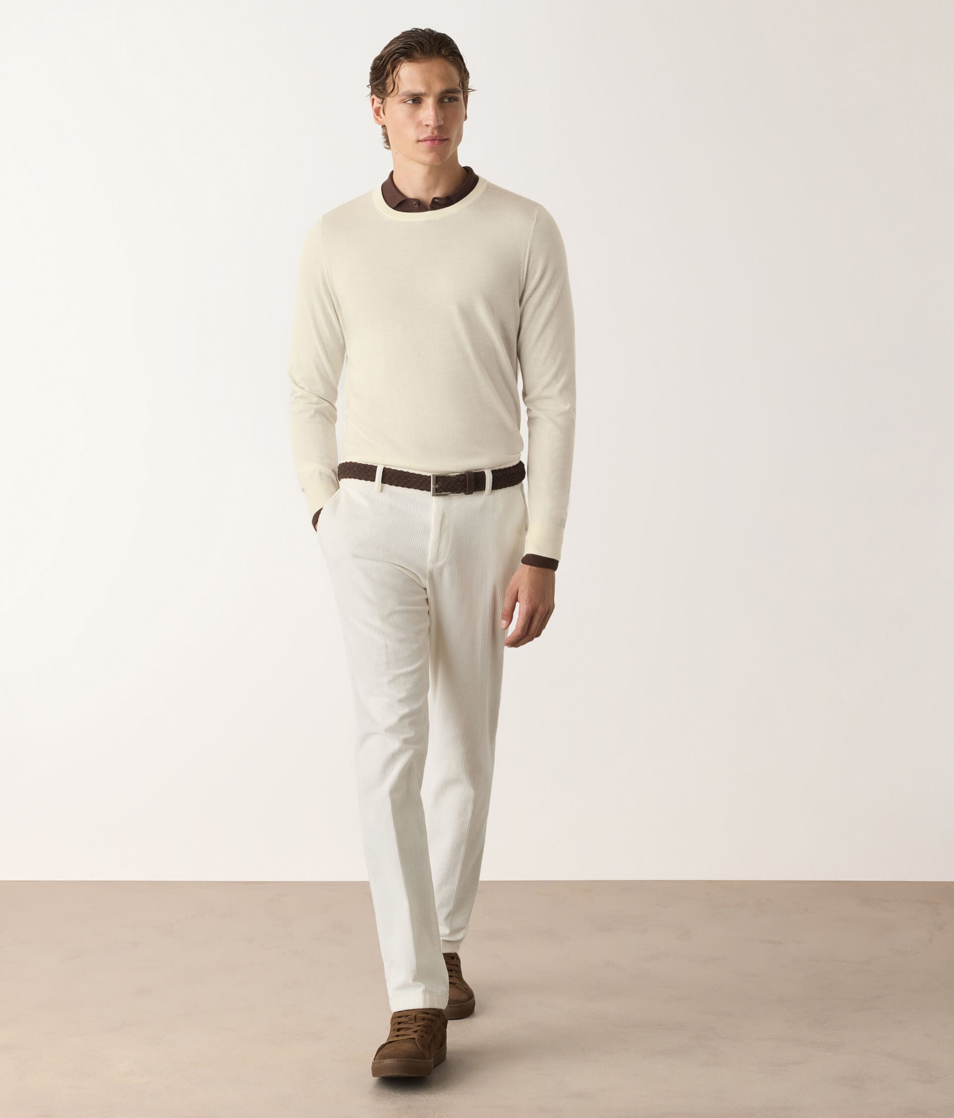 Round-Neck Ultrafine Cashmere Jumper