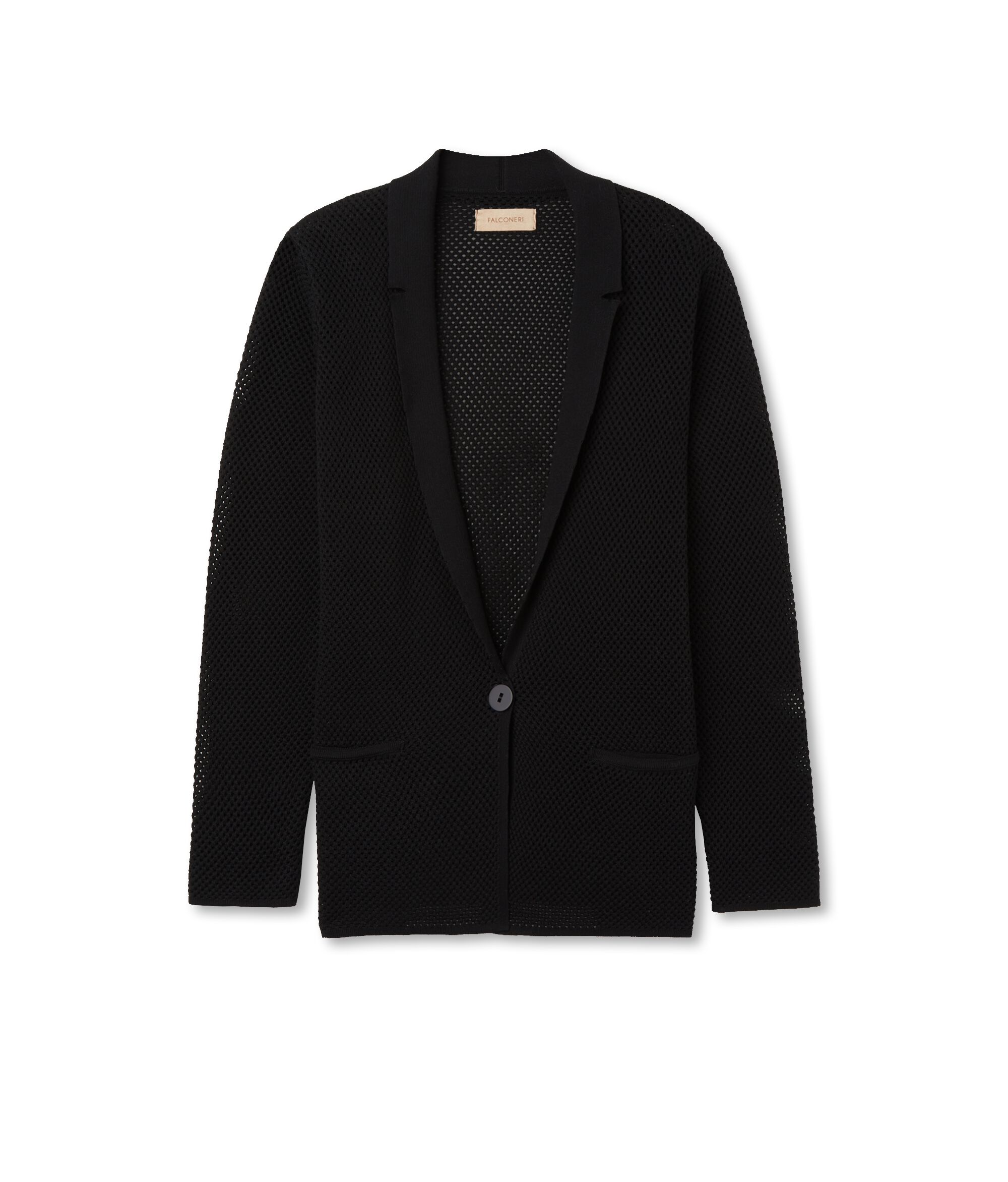 Zweifarbig gesprenkelte Jacke Colore Schwarz