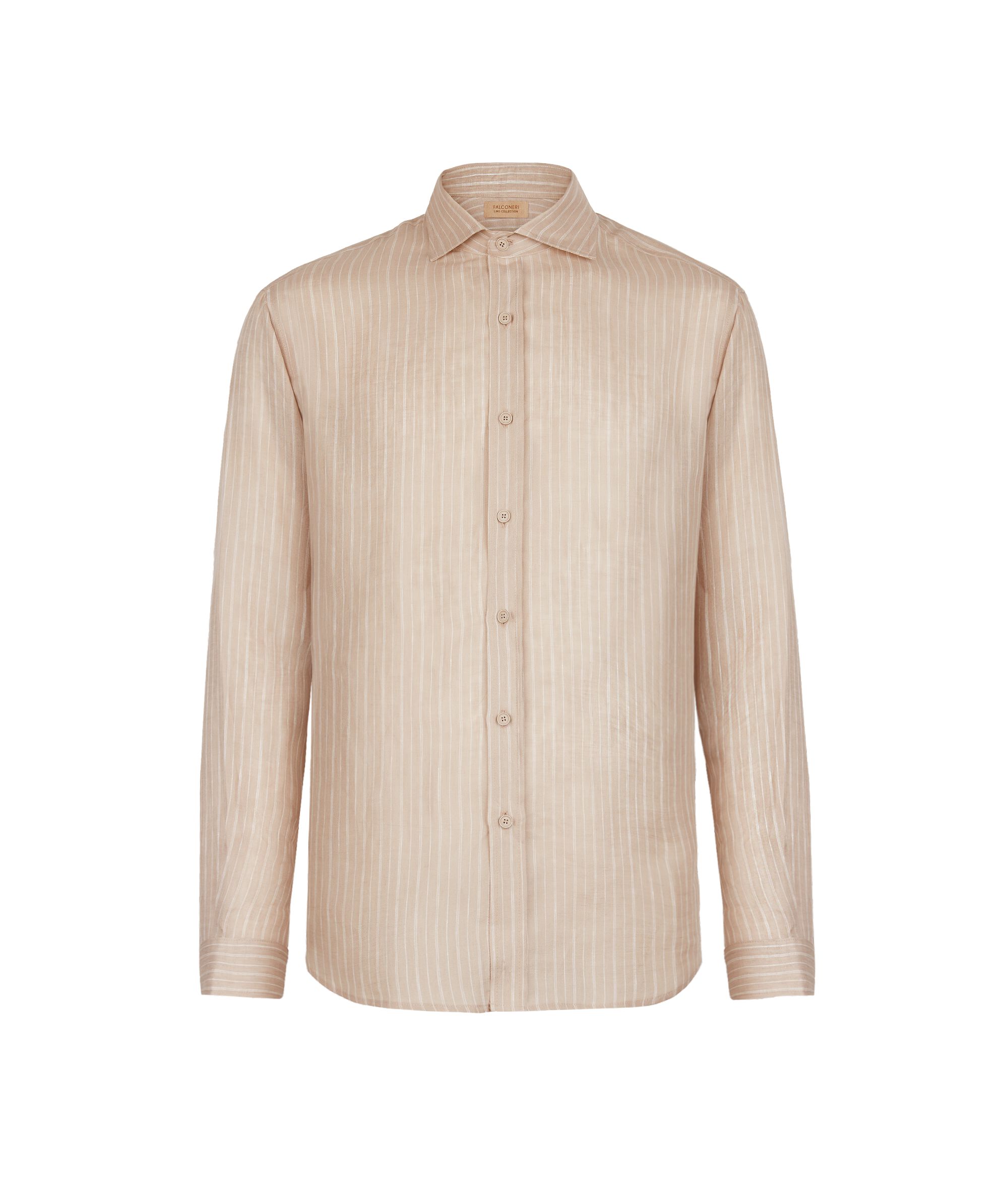 Chemise à fines rayures en lin