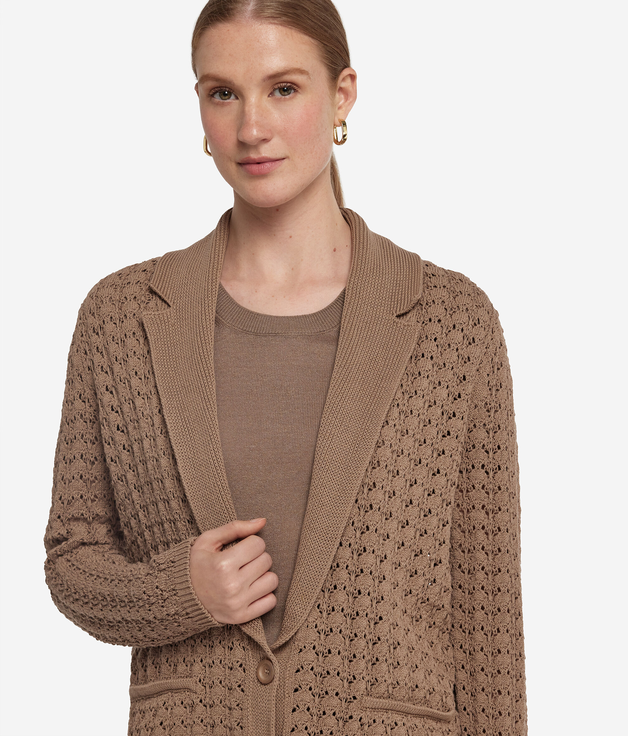 Giacca Crochet in Cotone