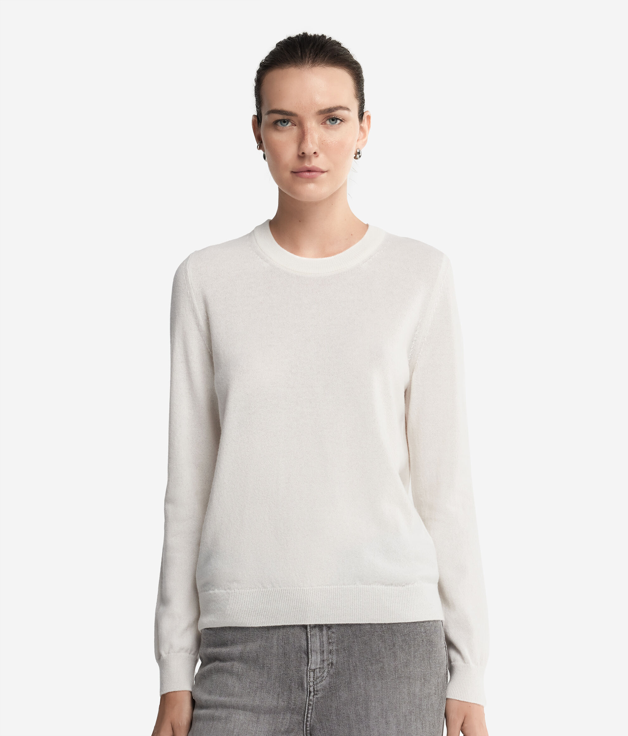 Ultrasoft Cashmere Long Sleeved Crewneck Sweater