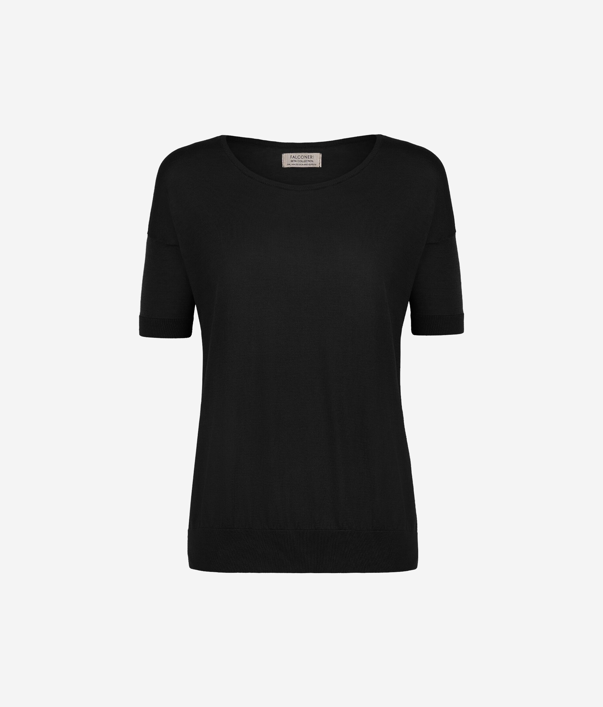 Silk and Cotton Round-Neck Jumper
