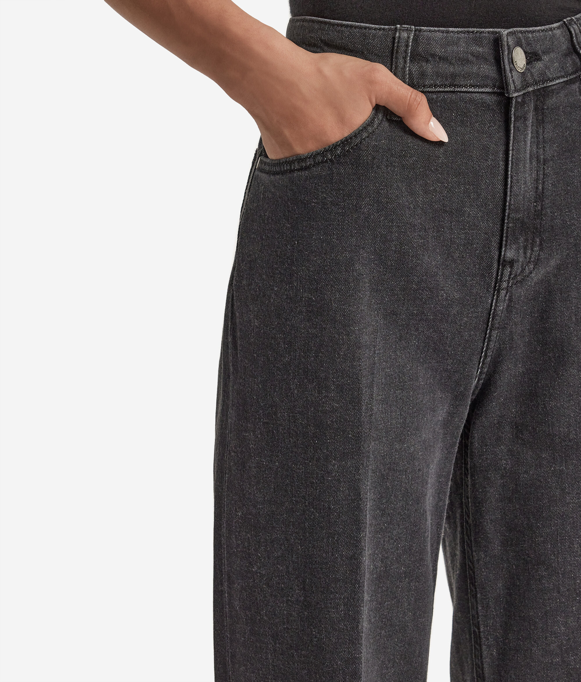 Cashmere Denim Flare Trousers