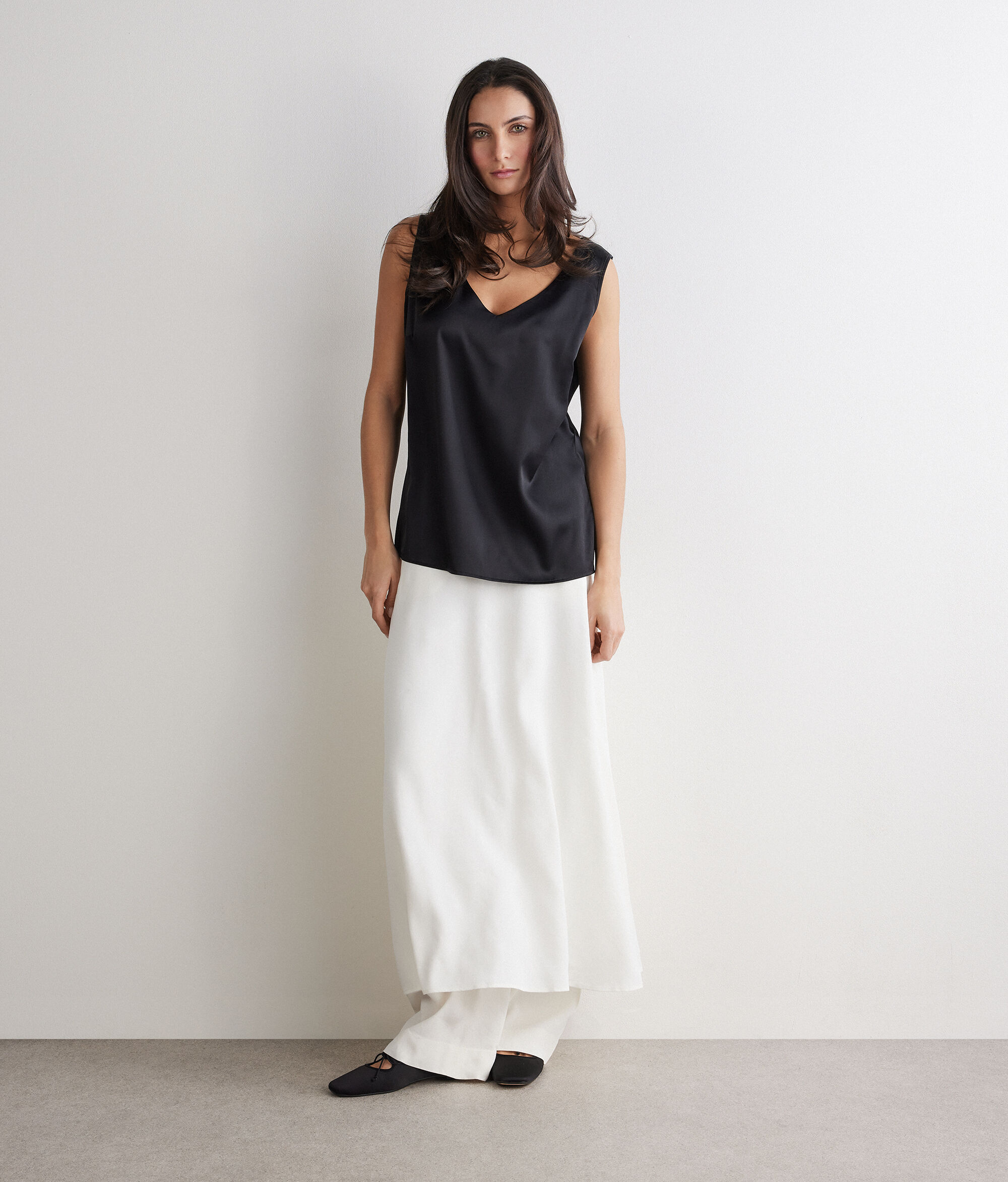 V-Neck Silk Camisole