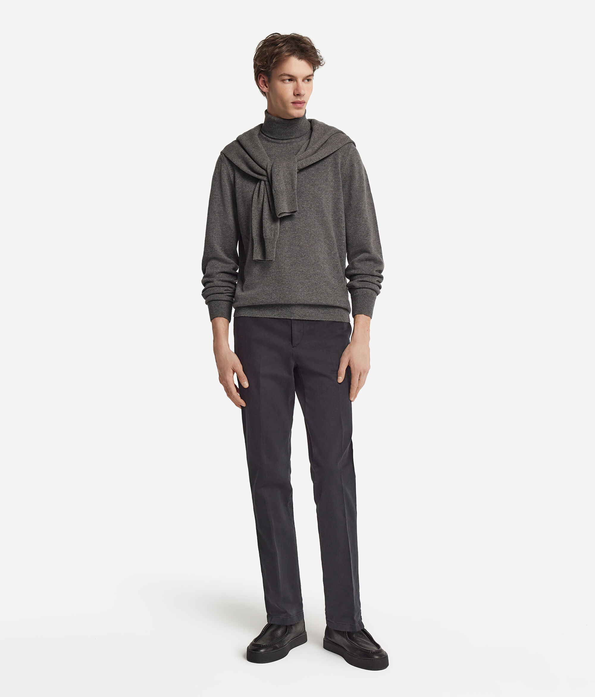 Col roulé homme en cachemire ultra-doux