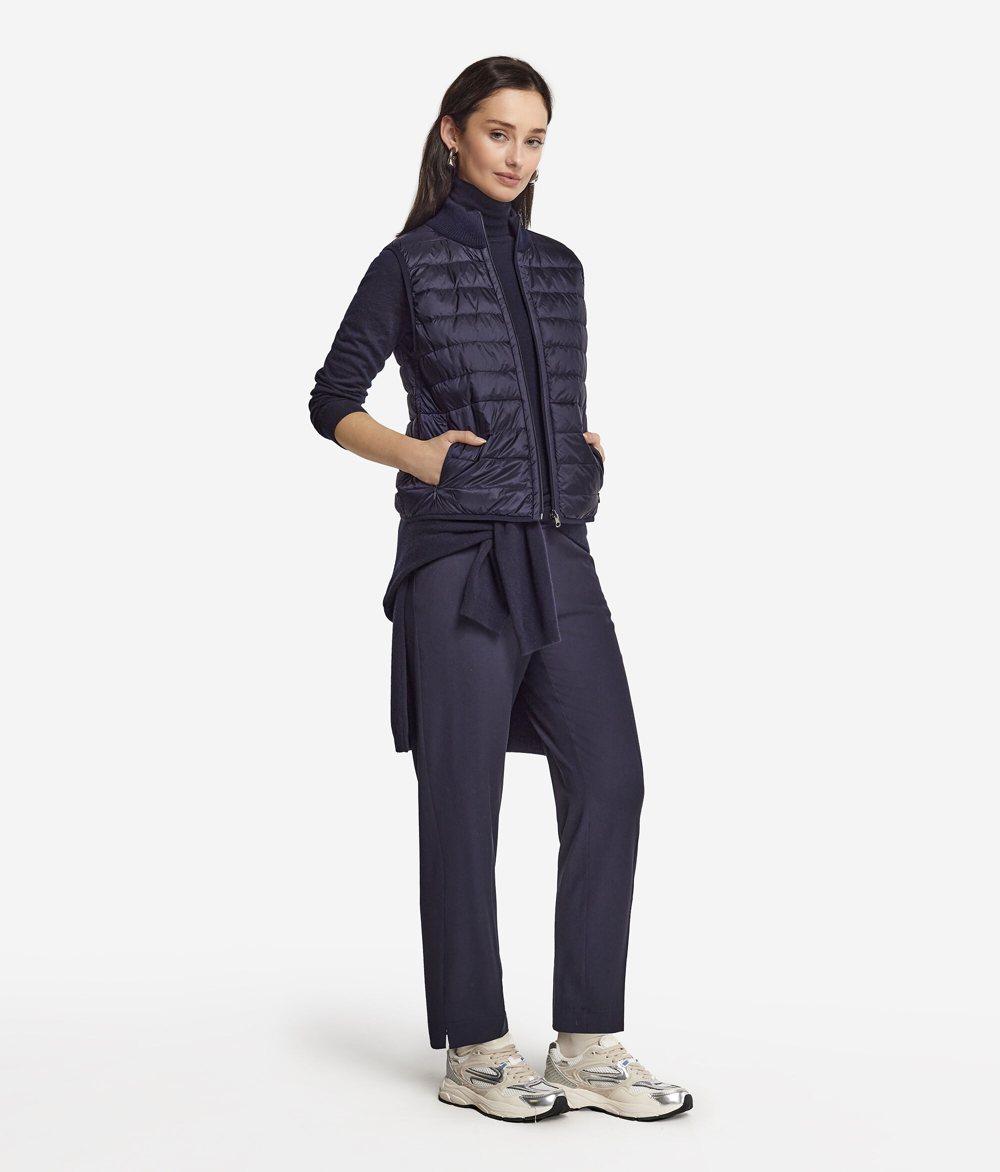 Plumífero con cashmere reversible