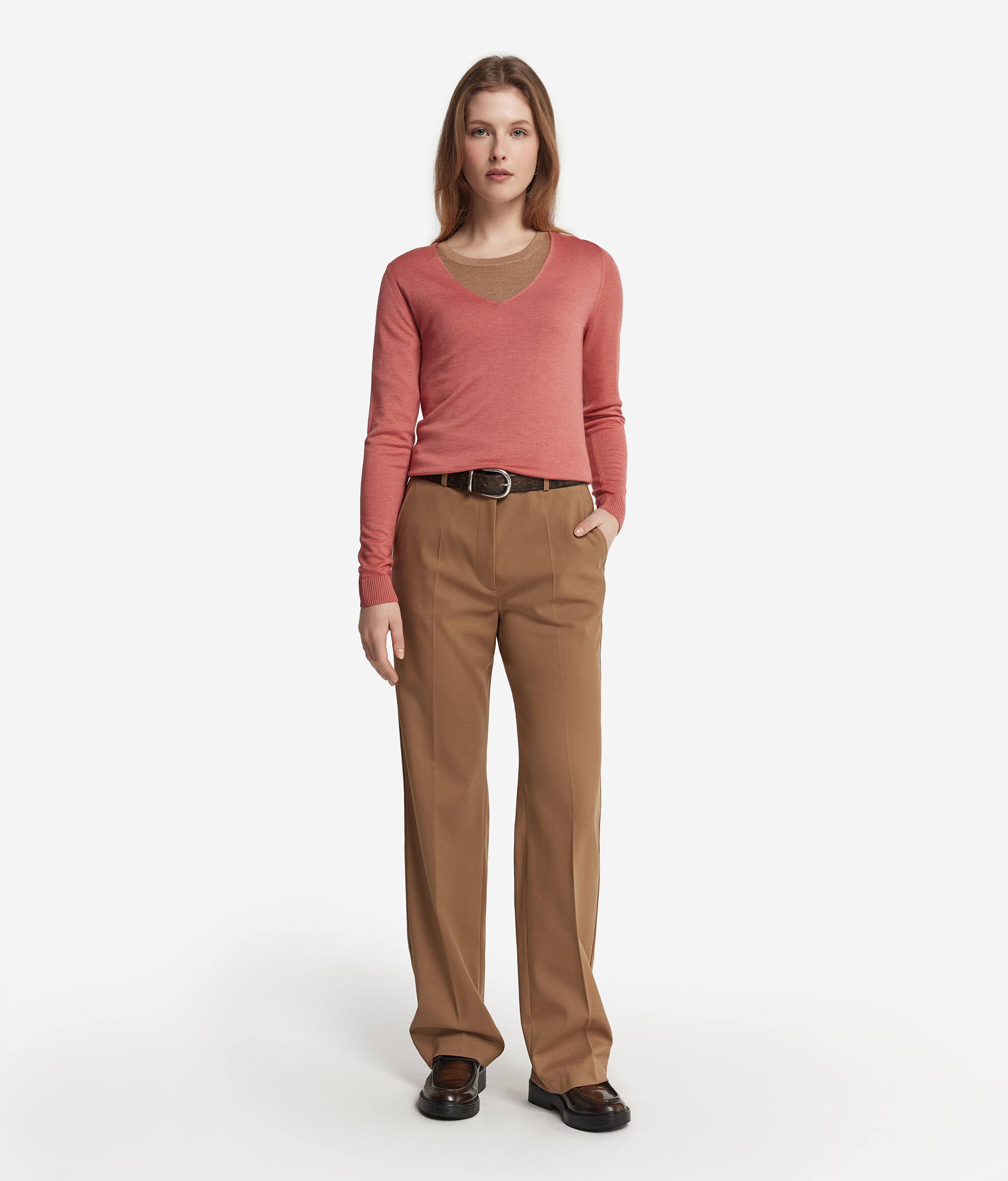 Pullover mit V-Ausschnitt aus Kaschmir Ultrafine