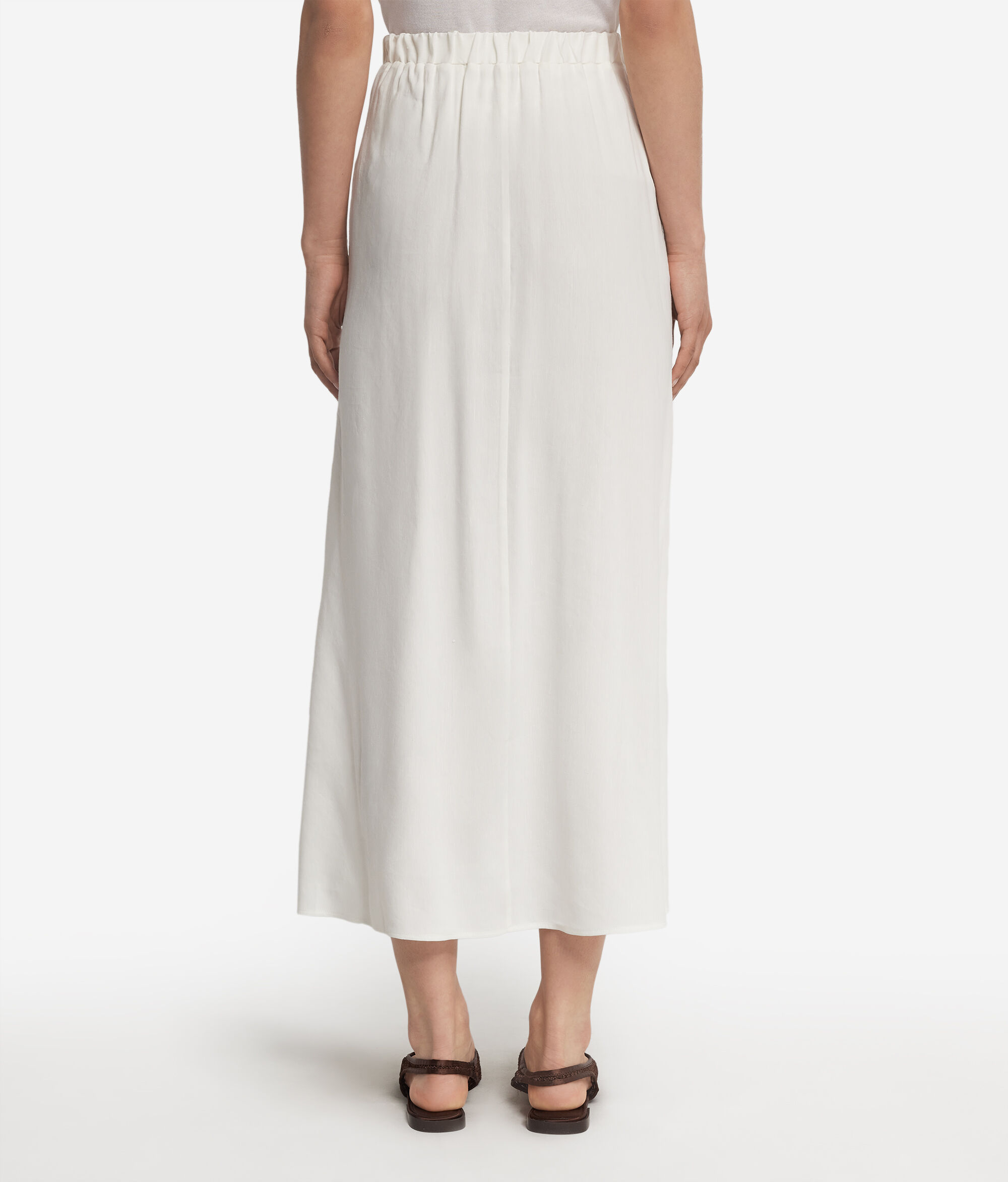 Юбка изо льна и вискозы