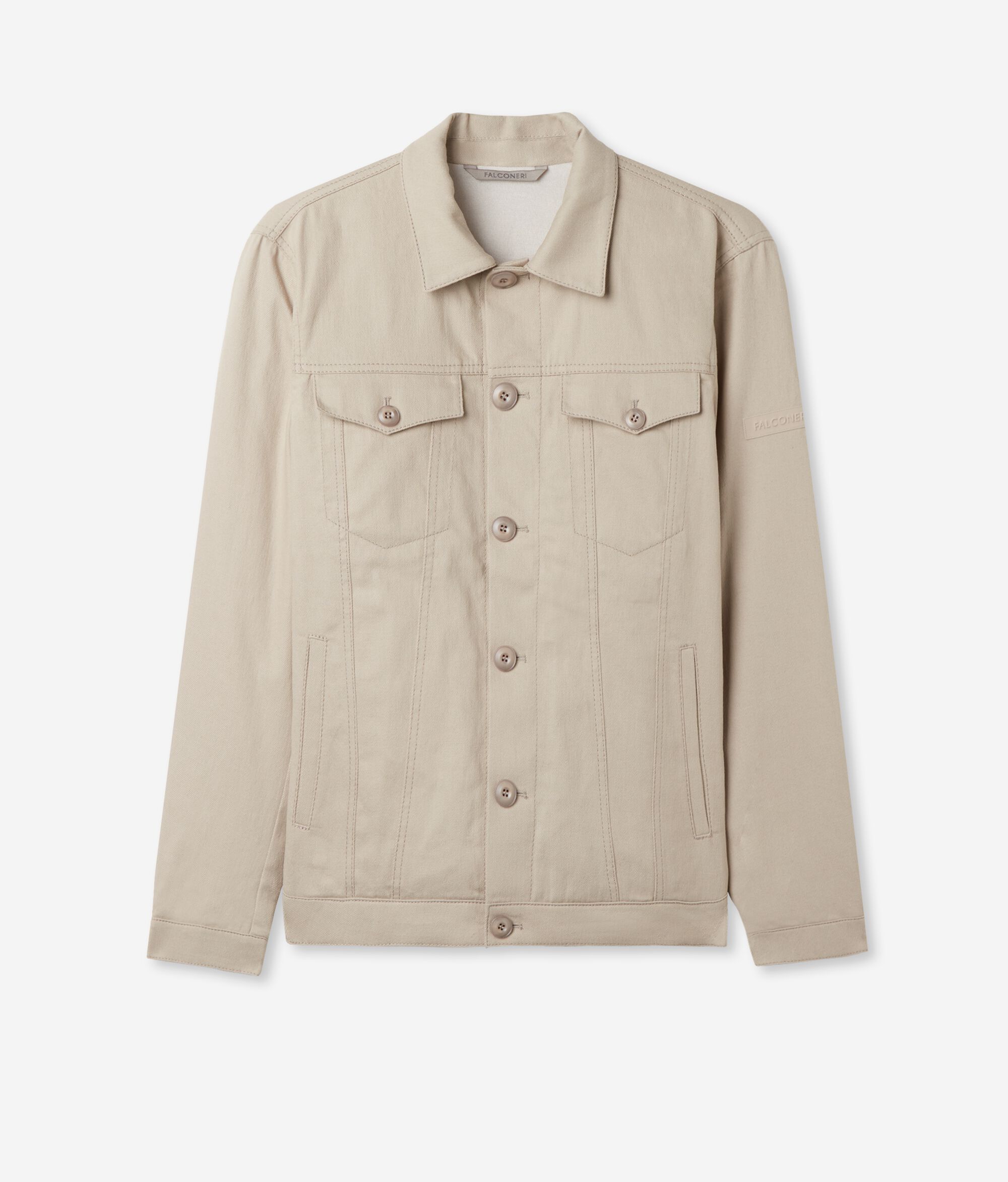 Cashmere and Denim Short Jacket
