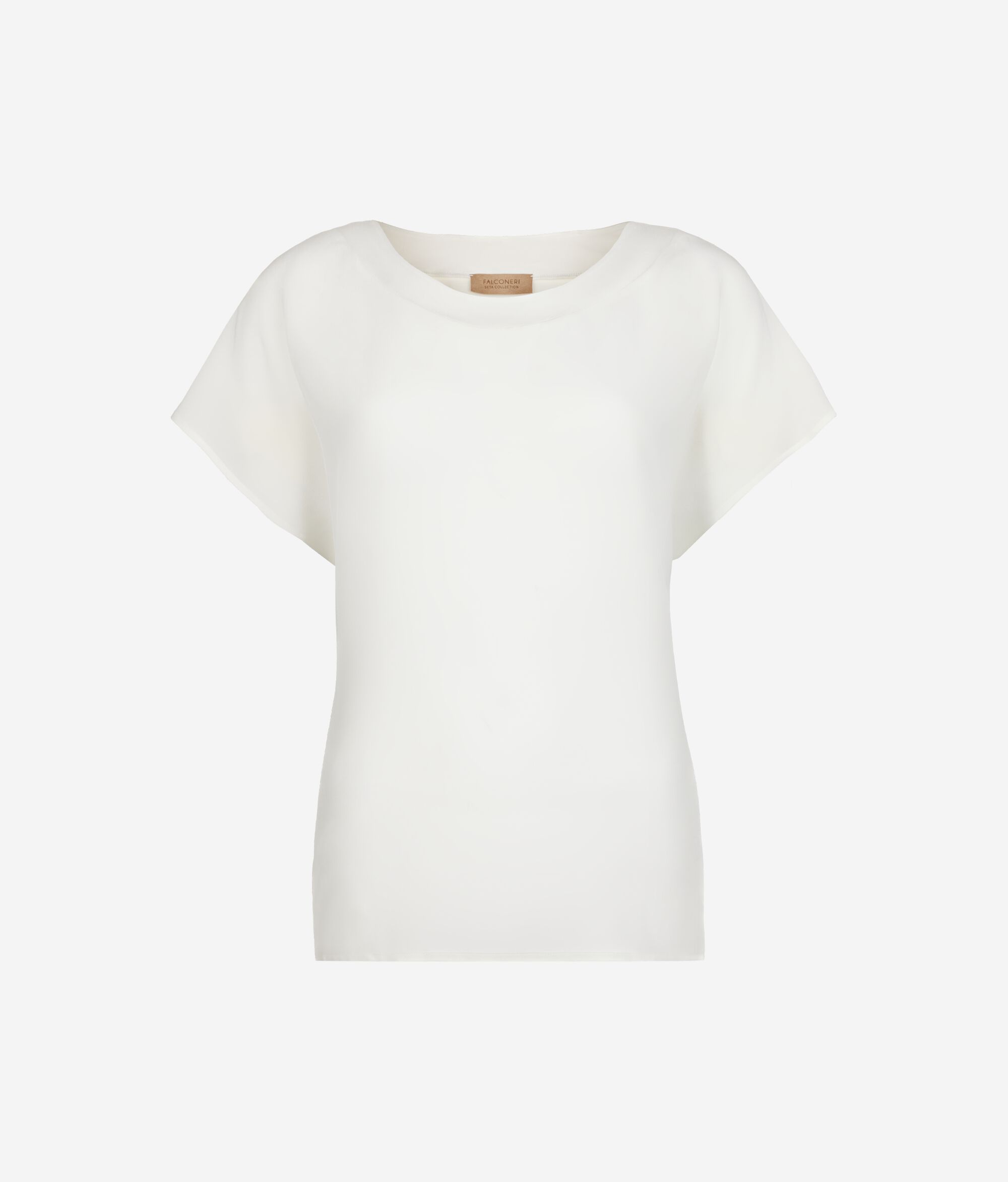 シルク&モダール ボートネック Tシャツ