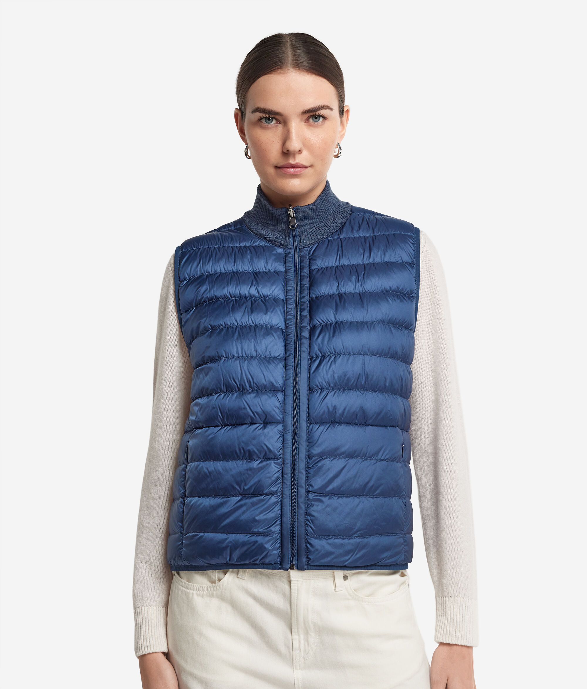 Daunenjacke zum Wenden aus Kaschmir