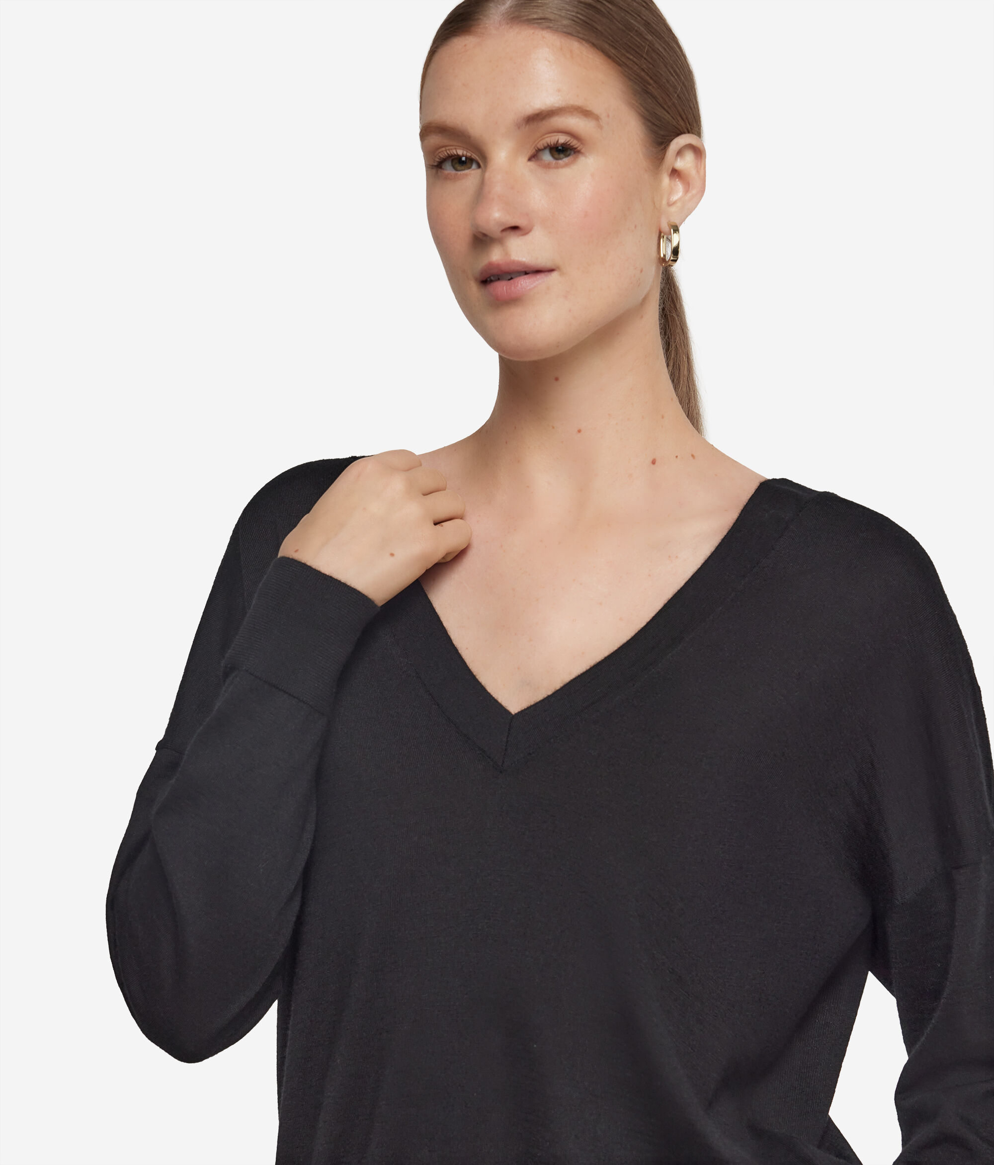 Ultrafine Cashmere Double V-Neck Jumper