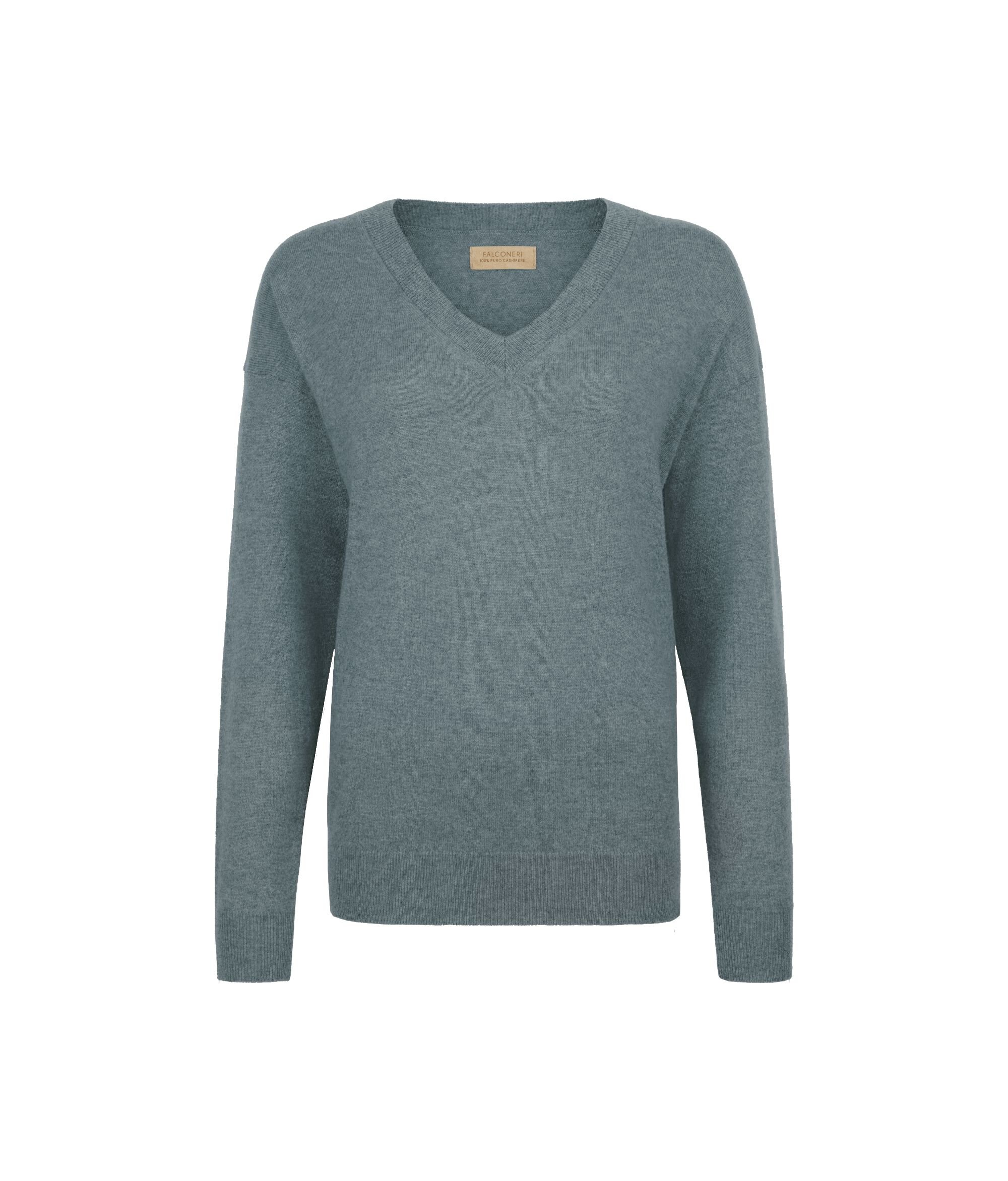 Pullover mit V-Ausschnitt aus Kaschmir Ultrasoft