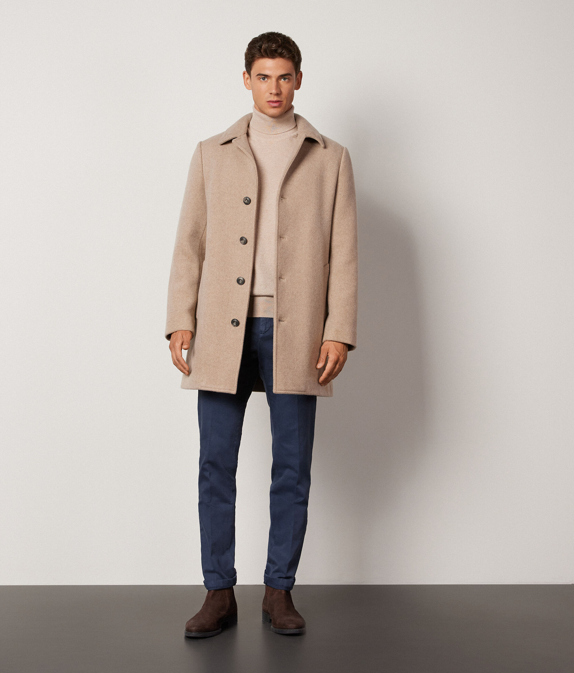 Abrigo con cierre recto de Cashmere Ultrasoft