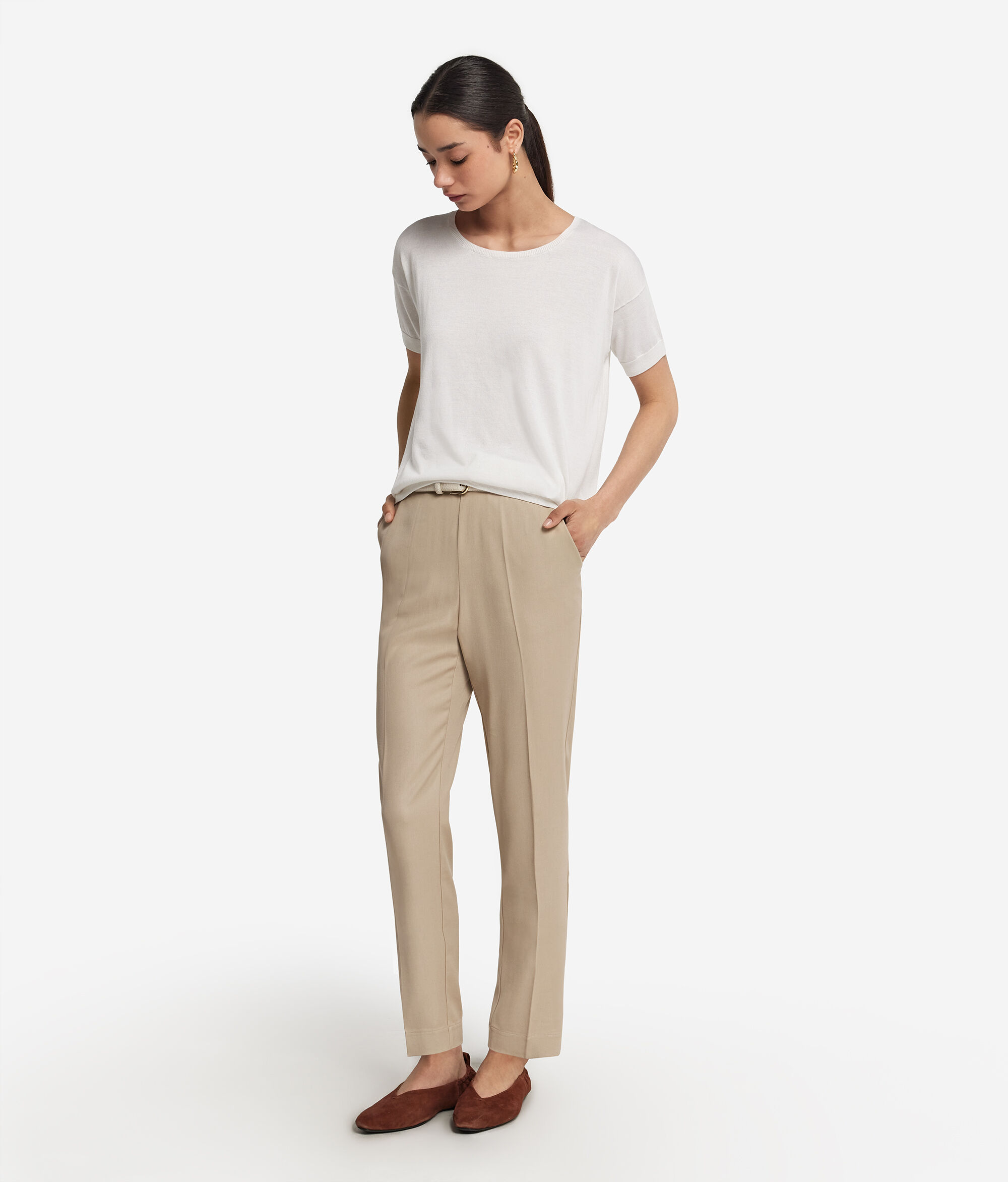 Джемпер из шелка и хлопка