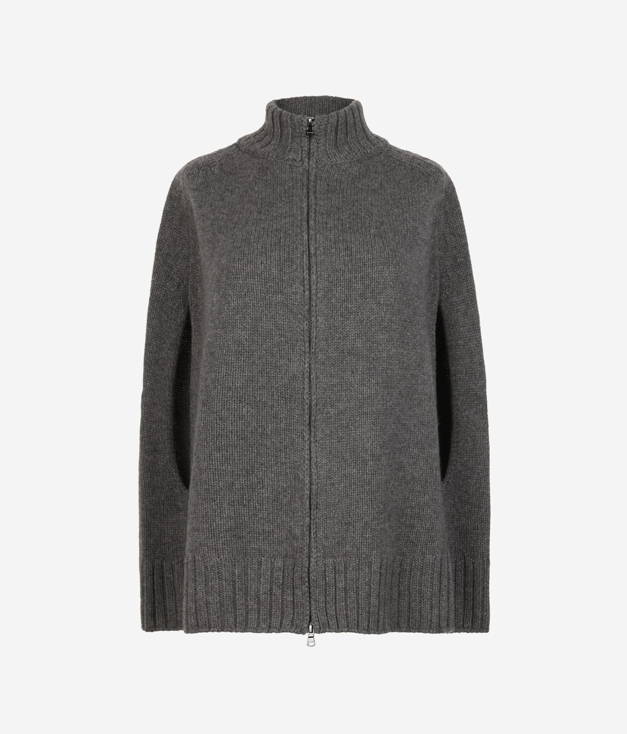 Накидка на молнии из ультрамягкого кашемира