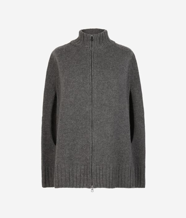 Накидка на молнии из ультрамягкого кашемира