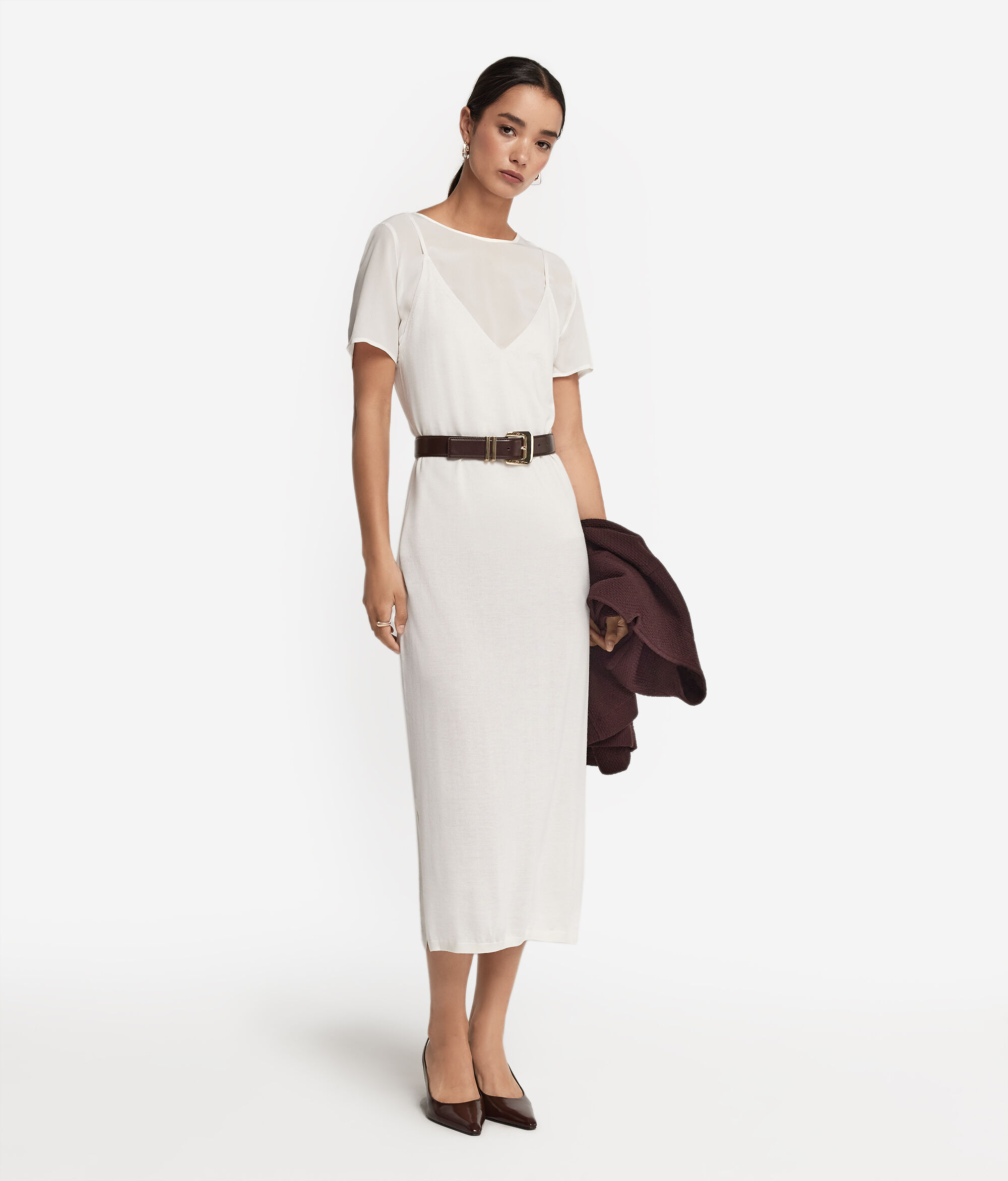 Ultrafine Cashmere Slip Dress