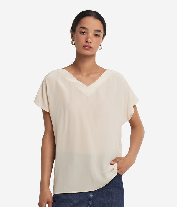 Блуза из шелка и модала