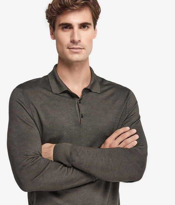 Джемпер-поло из ультратонкого кашемира