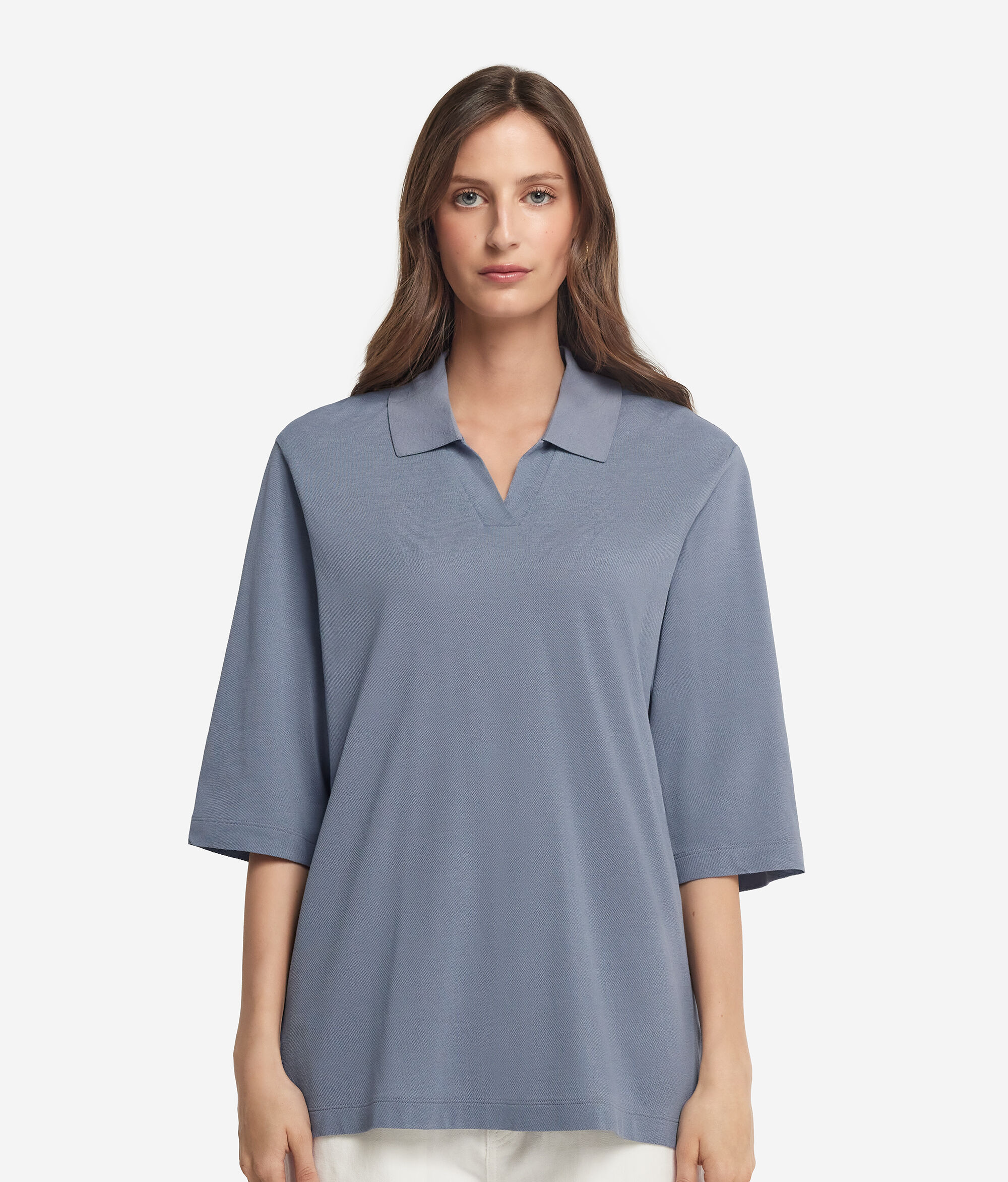 Cotton Piqué and Silk Polo