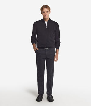 Ultrasoft Cashmere Half-Zip Funnel-Neck Jumper
