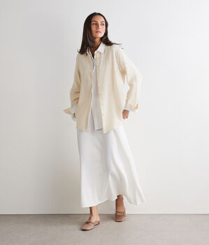 シルク 襟付き シャツ