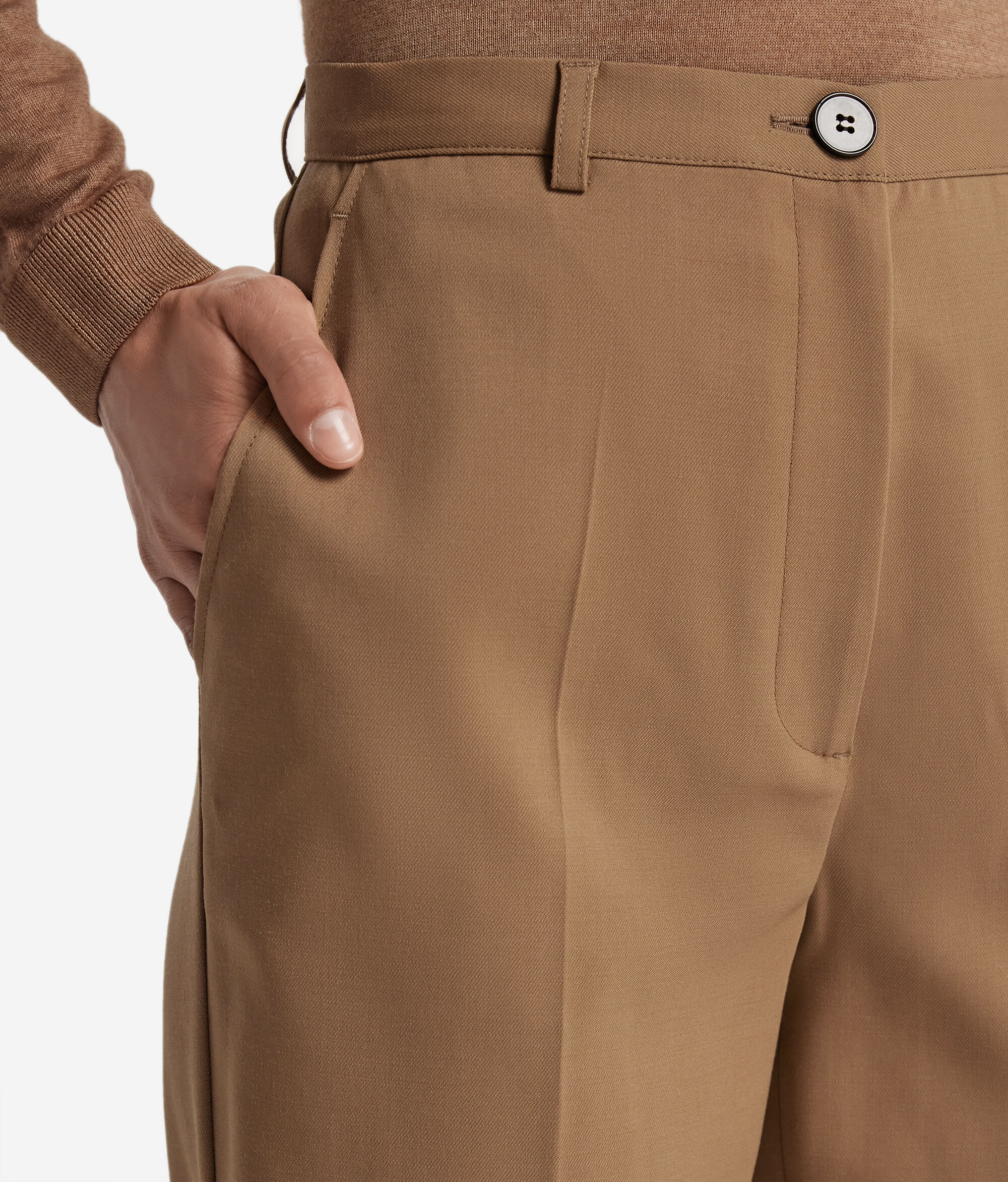 Pantalone a Sigaretta in Lana