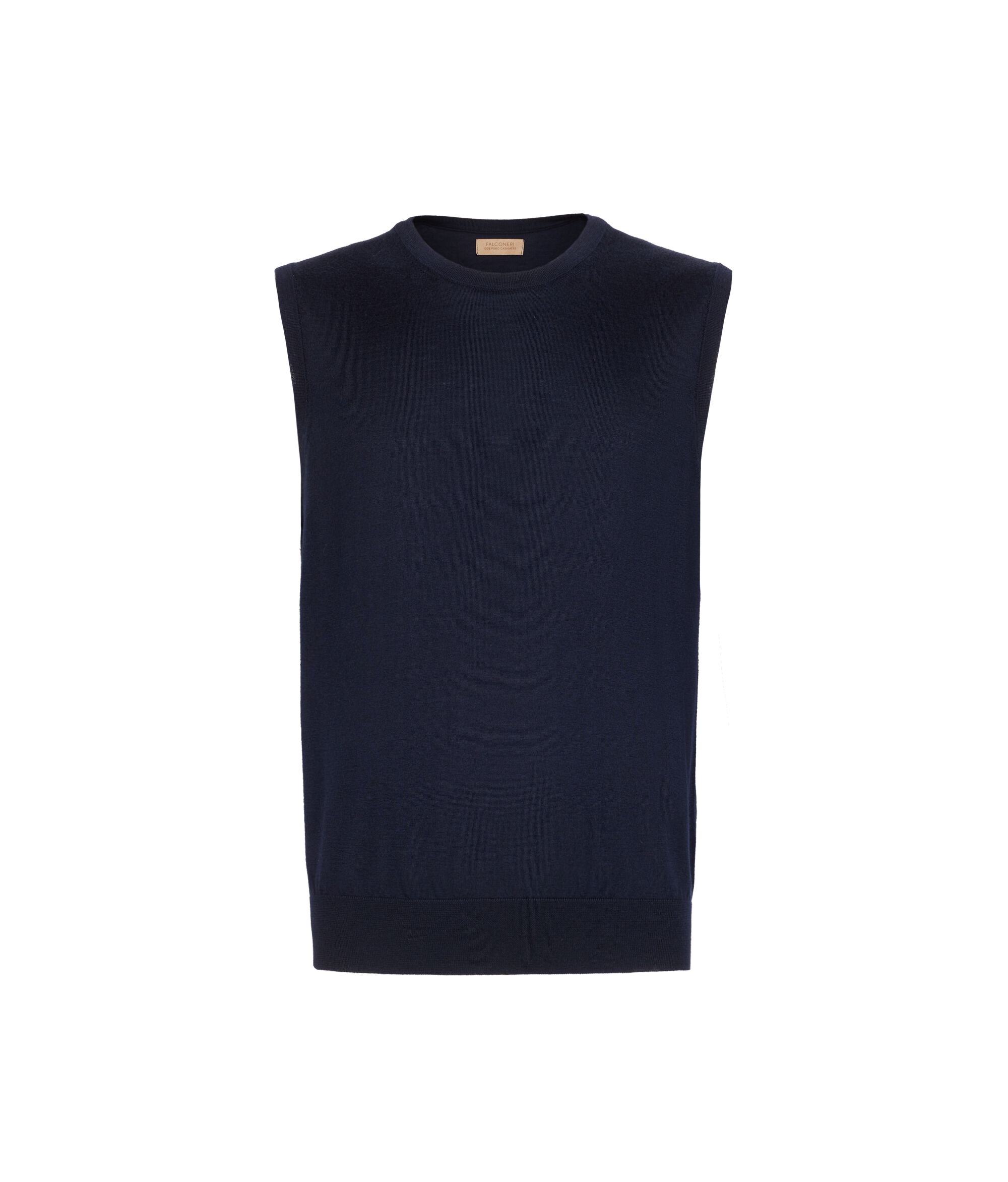 Round-Neck Ultrafine Cashmere Sweater Vest